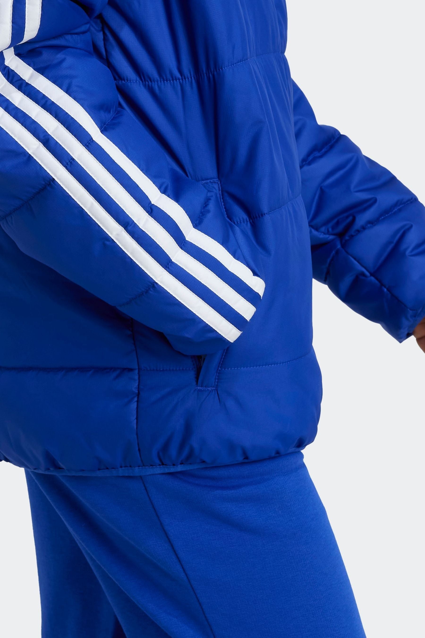 adidas Blue Essentials 3-Stripes Padded Jacket