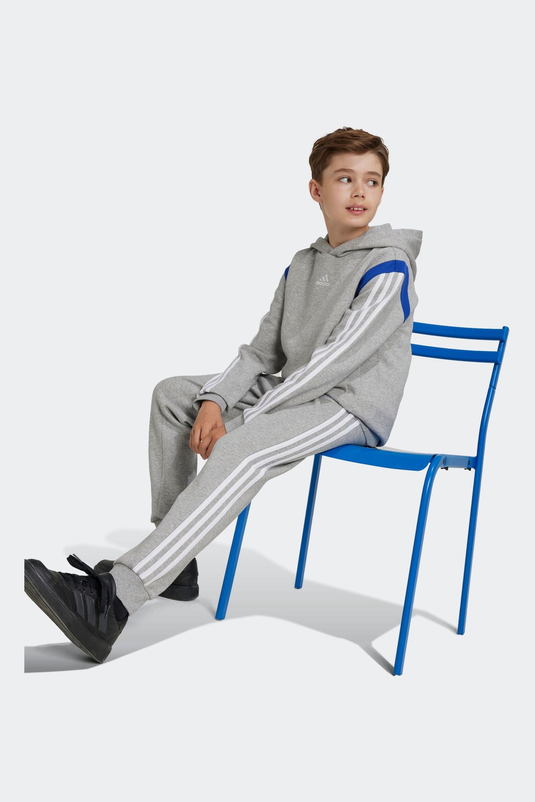 adidas Grey Kids Colorblock Joggers