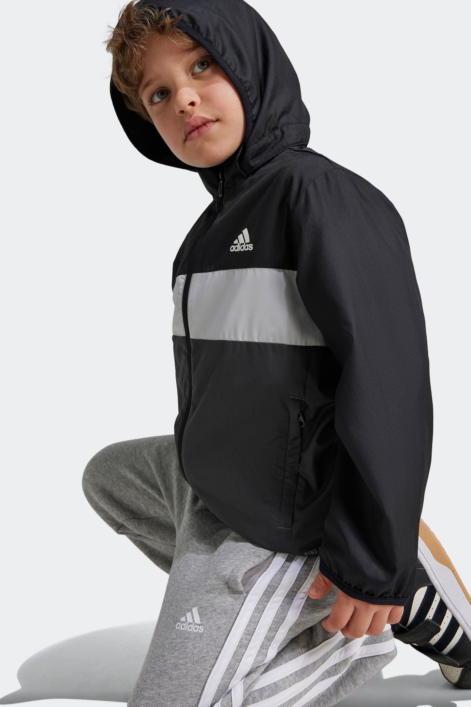 adidas Black WIND.RDY Tiberio Windbreaker Jacket