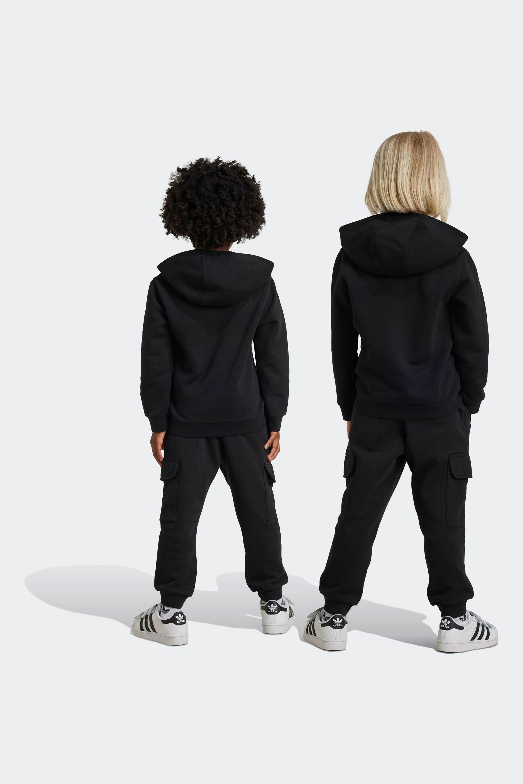 adidas originals Black Hoodie And Trousers Set