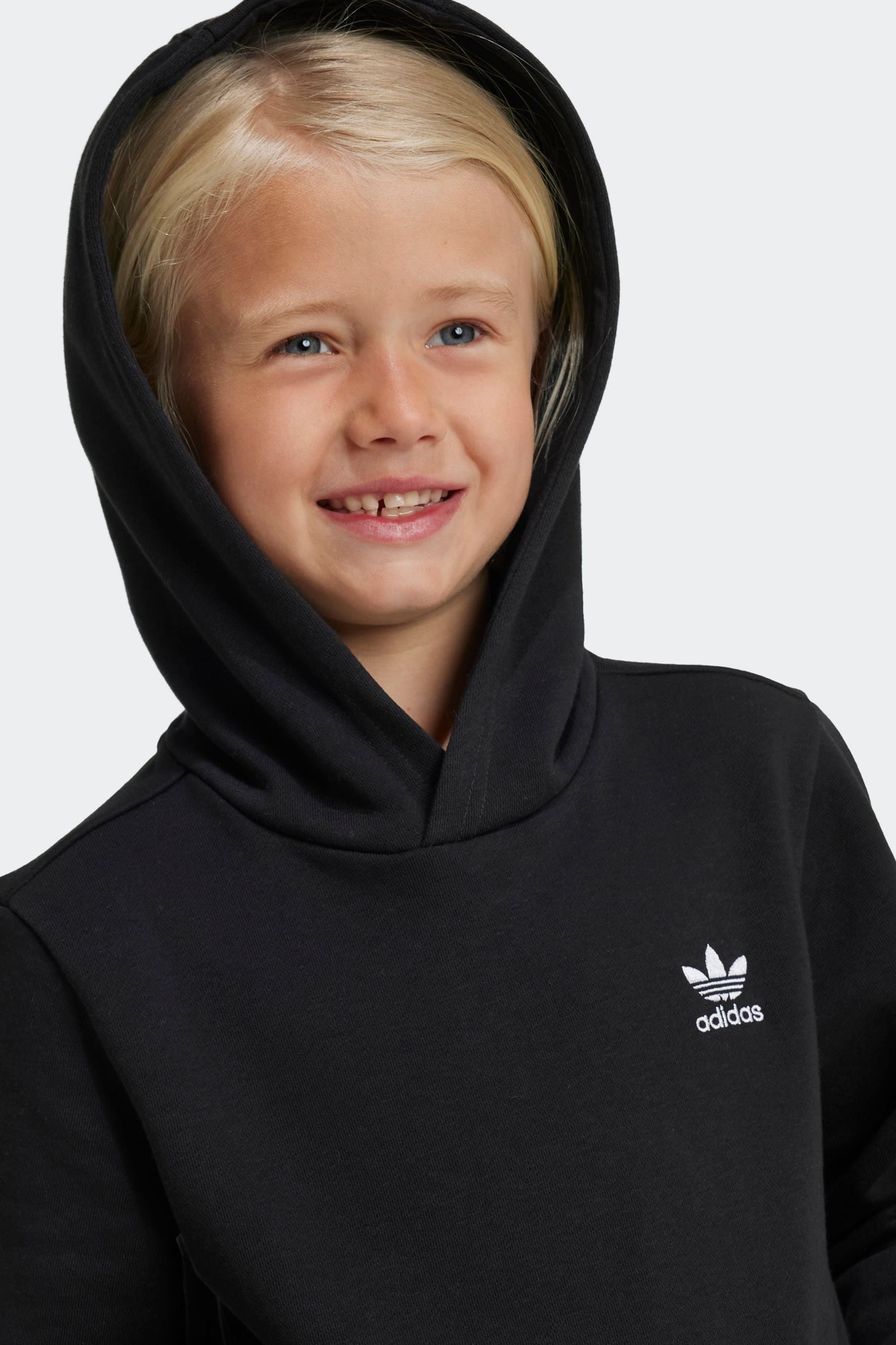 adidas originals Black Hoodie And Trousers Set