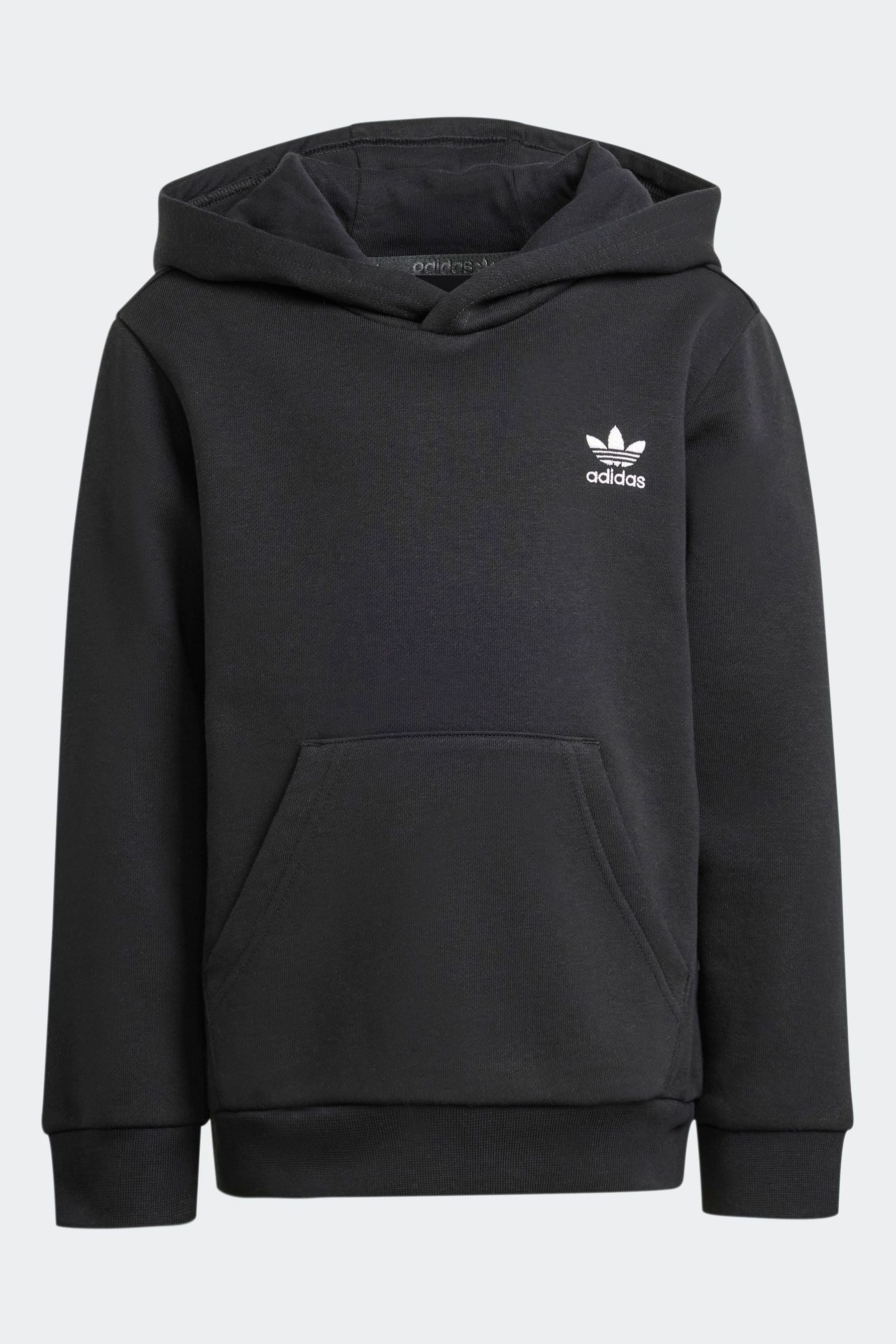 adidas originals Black Hoodie And Trousers Set