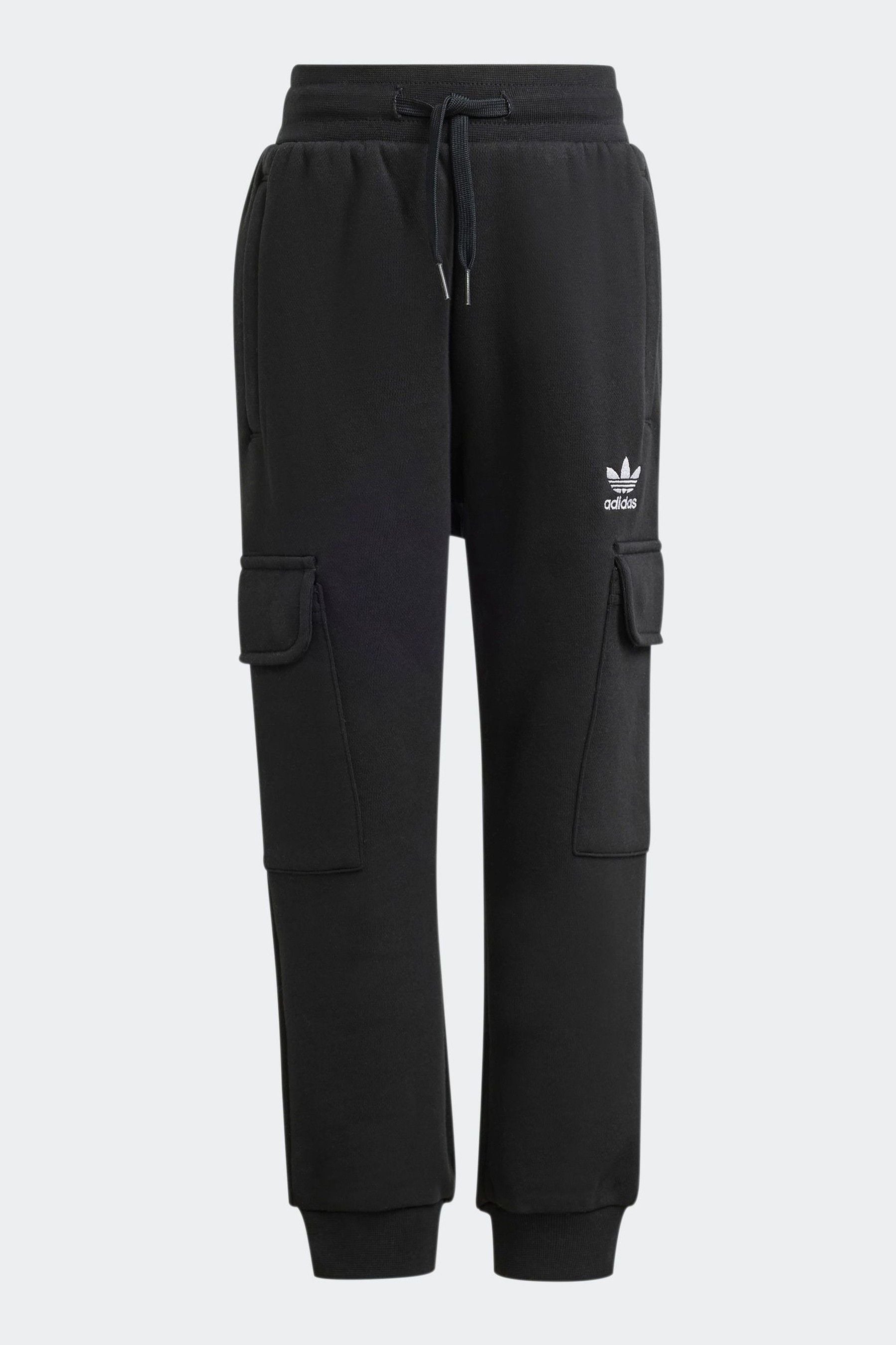 adidas originals Black Hoodie And Trousers Set