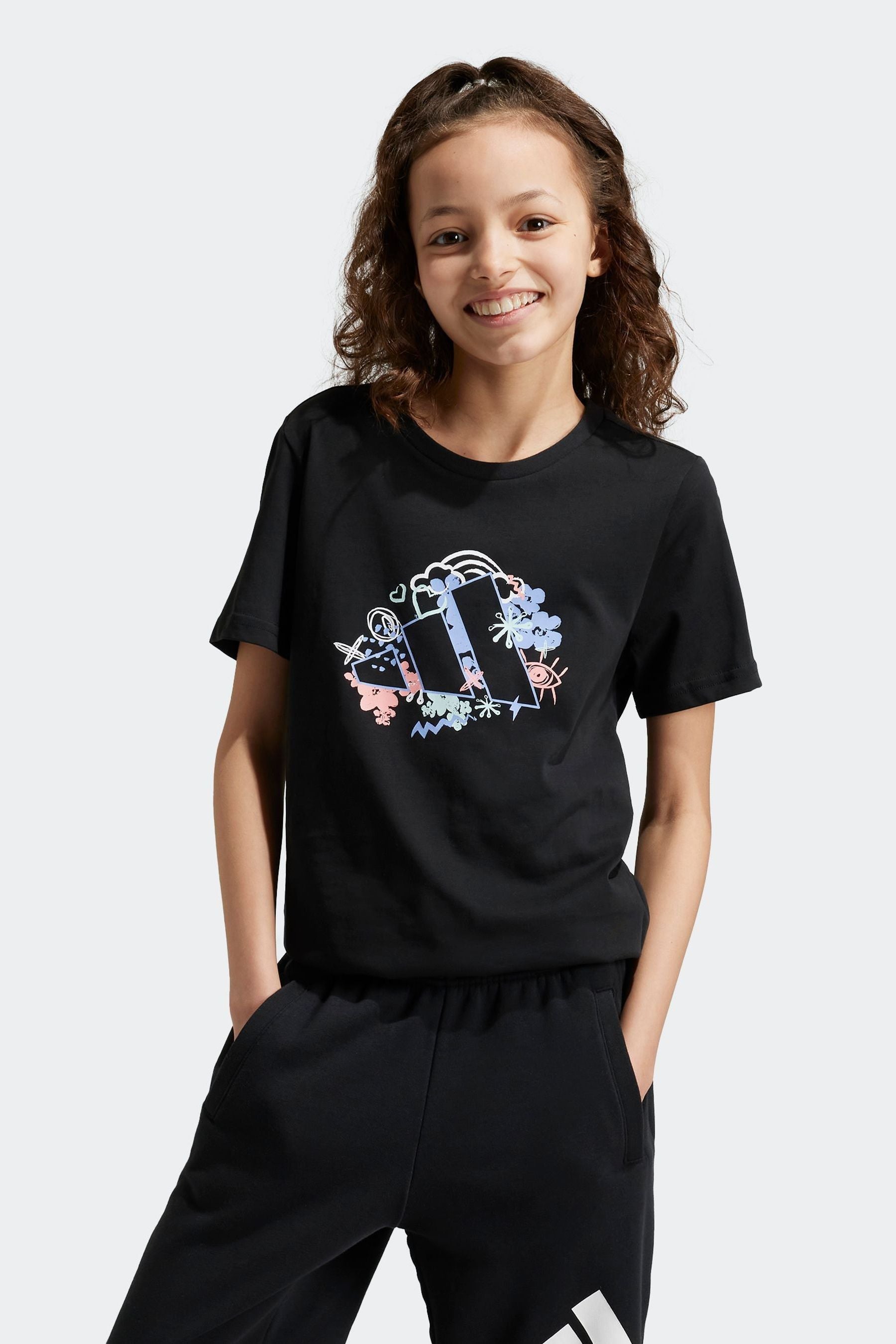 adidas Black Dark Graphic T-Shirt