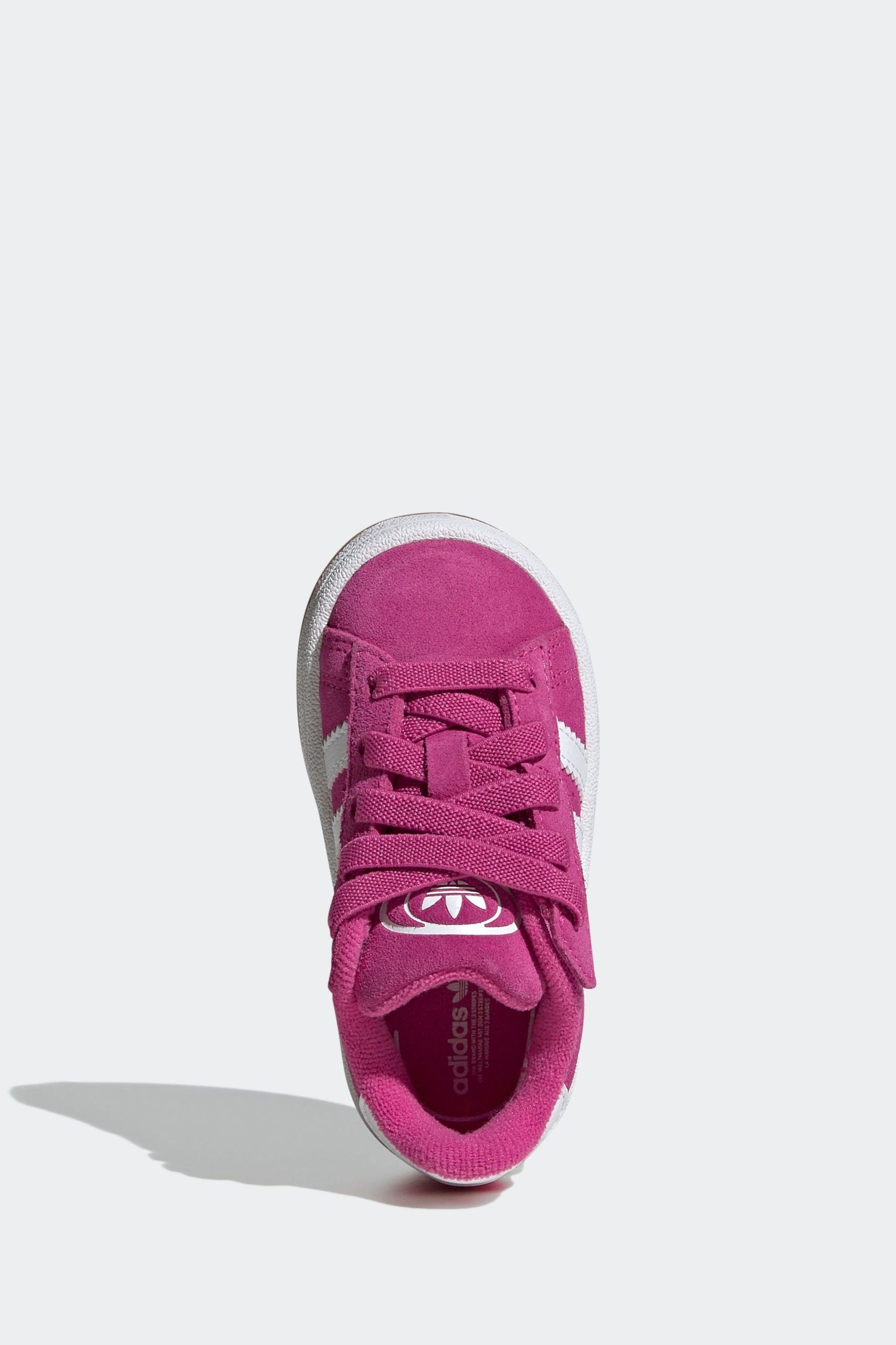 adidas Originals Pink Kids Campus 00s Comfort Closure Elastic Laces Shoes