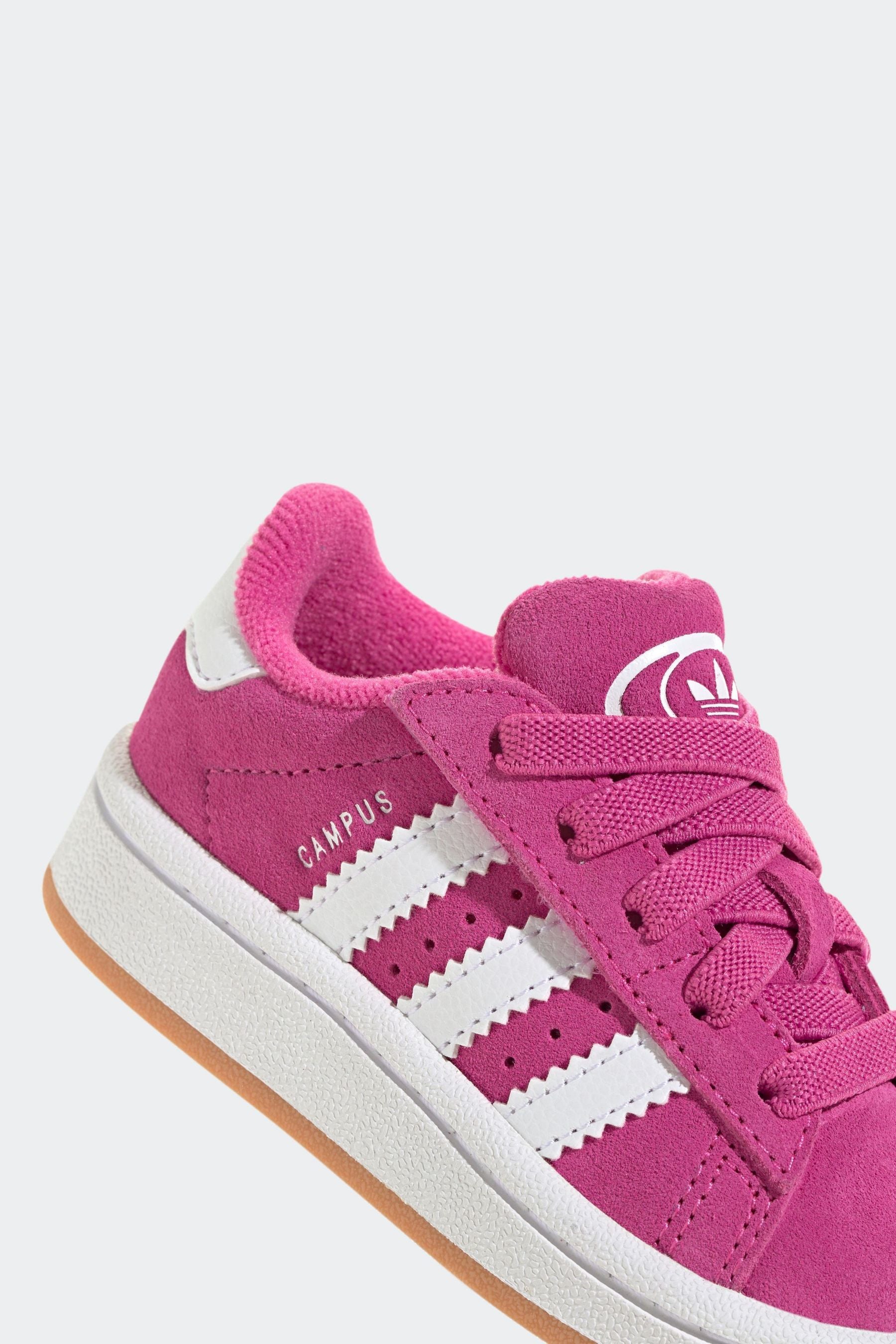 adidas Originals Pink Kids Campus 00s Comfort Closure Elastic Laces Shoes