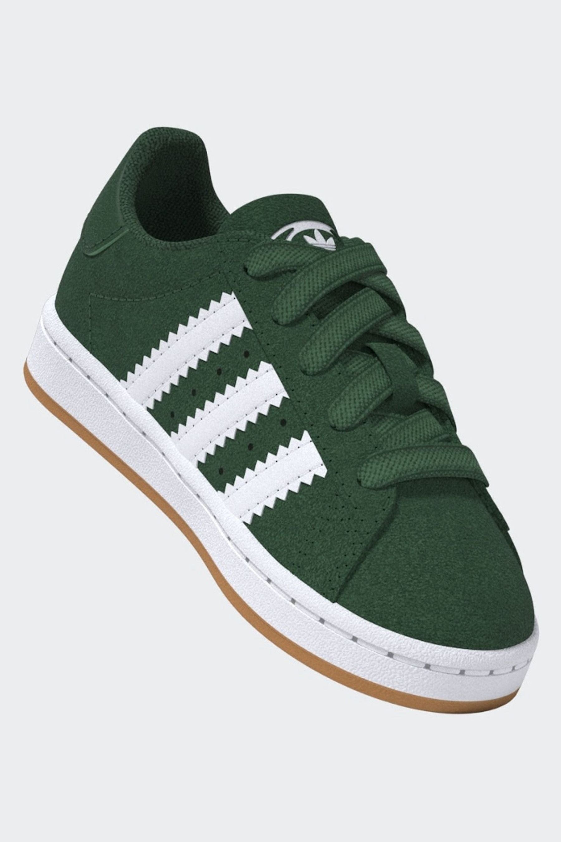 adidas Originals Green Campus 00s Elastic Lace Trainers