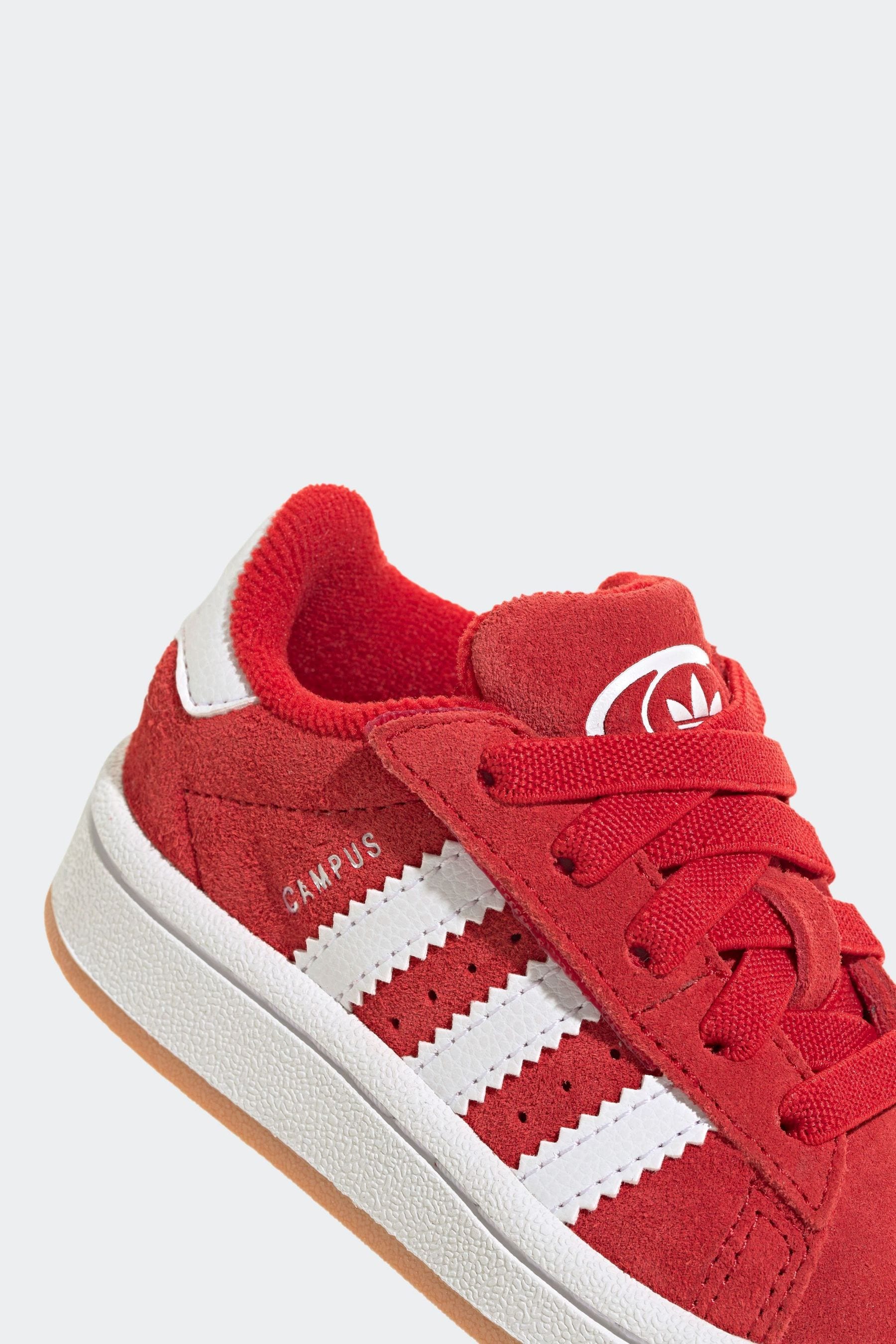 adidas Originals Red Kids Campus 00s Comfort Closure Elastic Laces Shoes