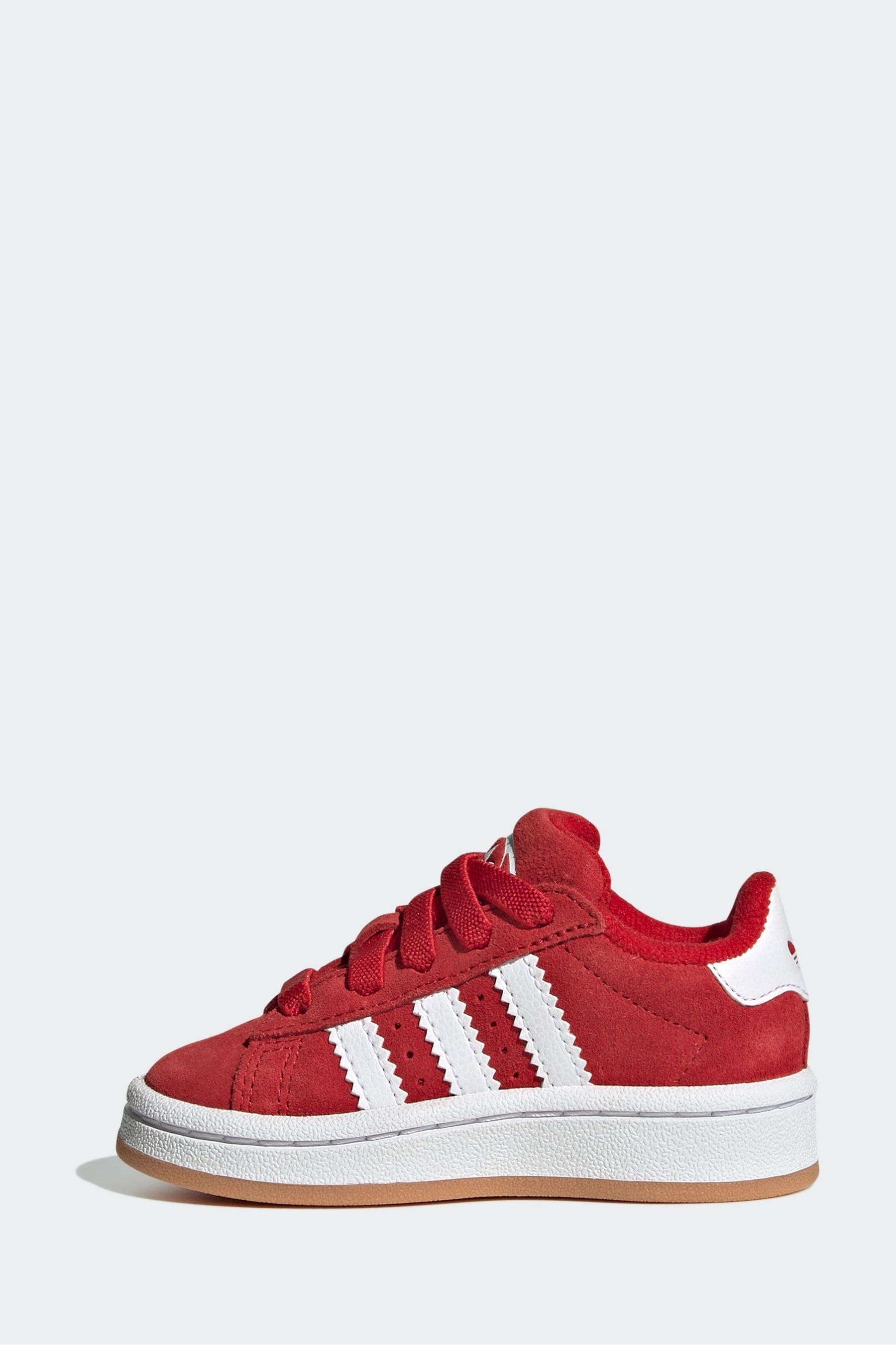 adidas Originals Red Kids Campus 00s Comfort Closure Elastic Laces Shoes