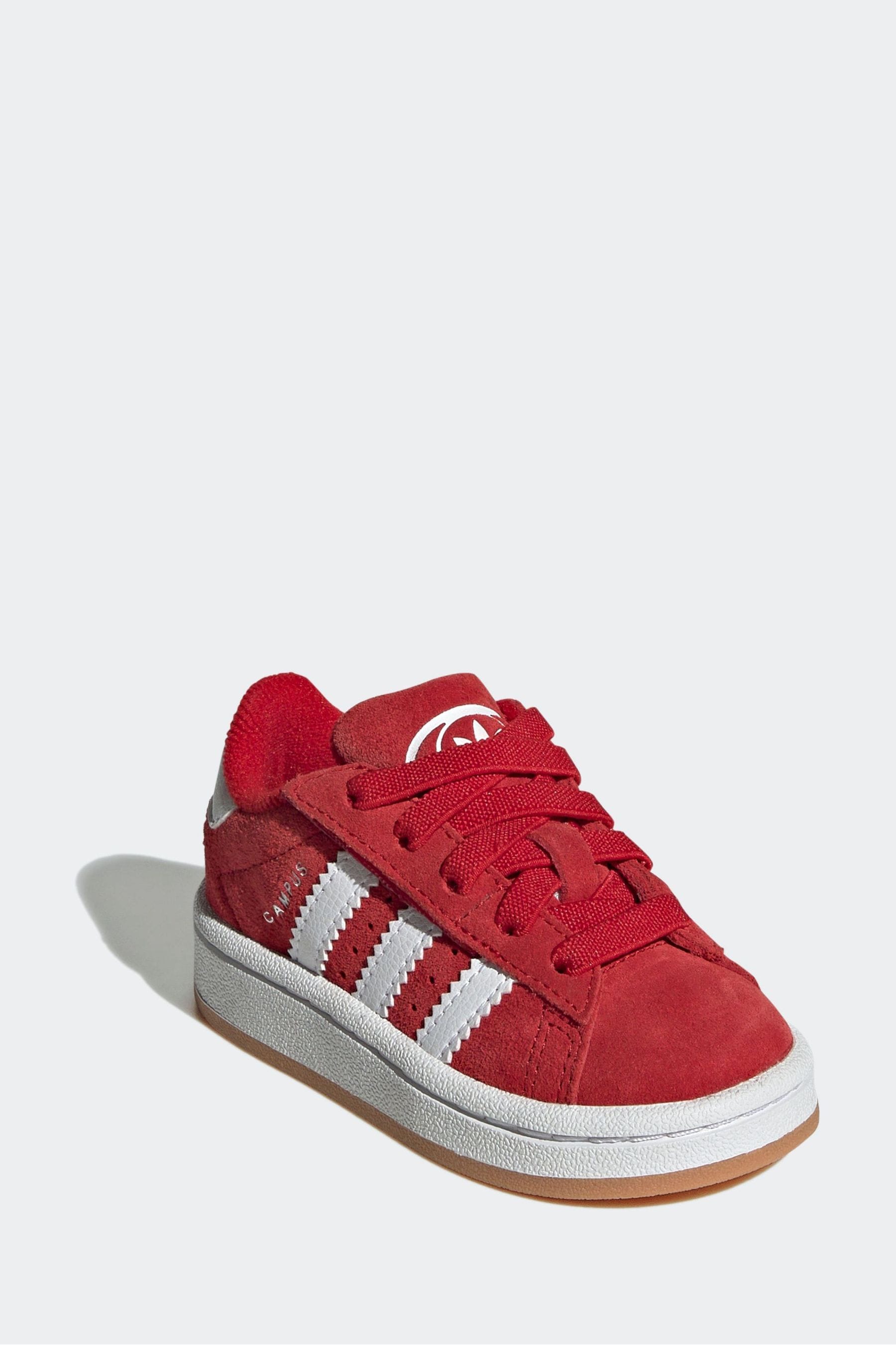 adidas Originals Red Kids Campus 00s Comfort Closure Elastic Laces Shoes