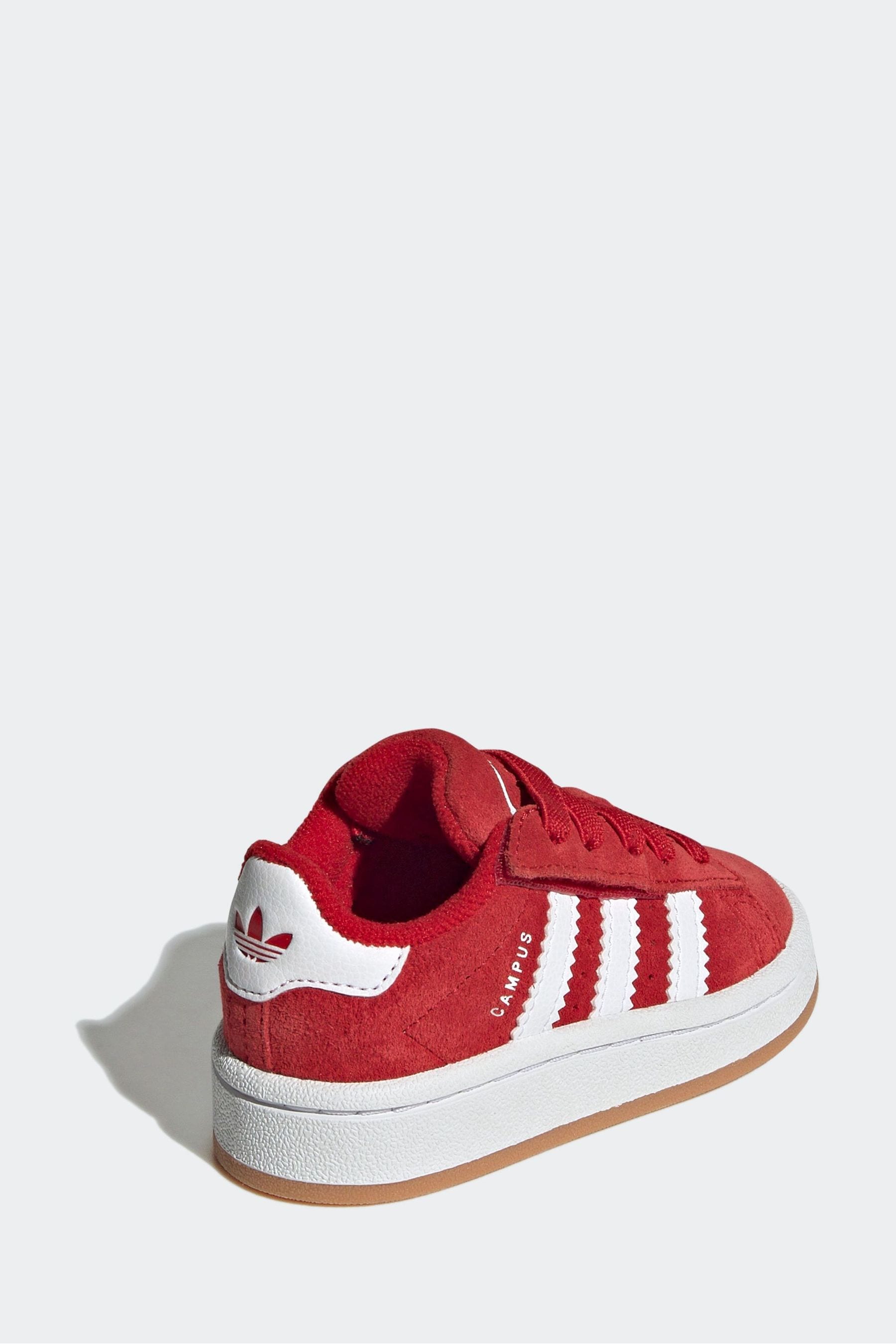 adidas Originals Red Kids Campus 00s Comfort Closure Elastic Laces Shoes