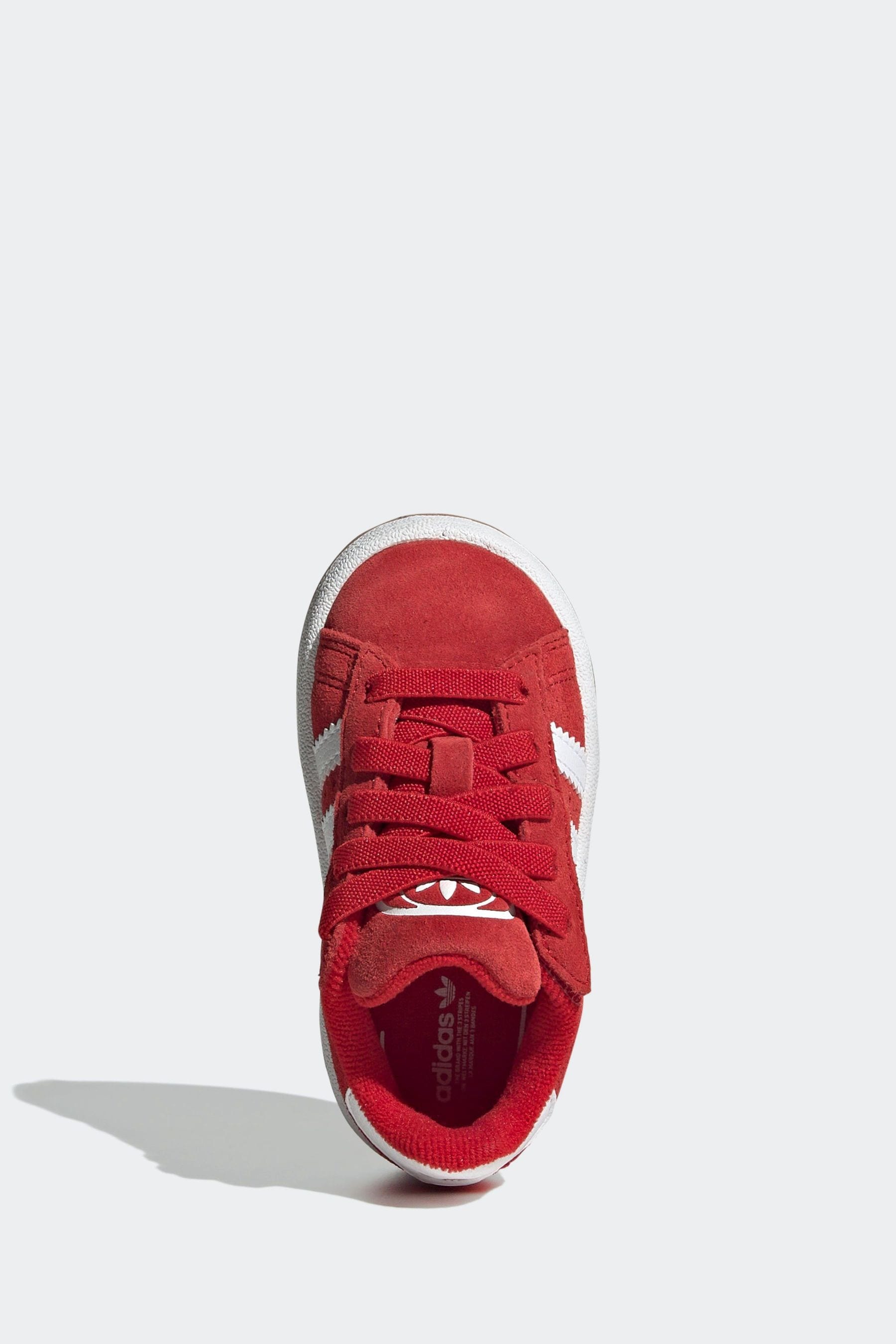 adidas Originals Red Kids Campus 00s Comfort Closure Elastic Laces Shoes