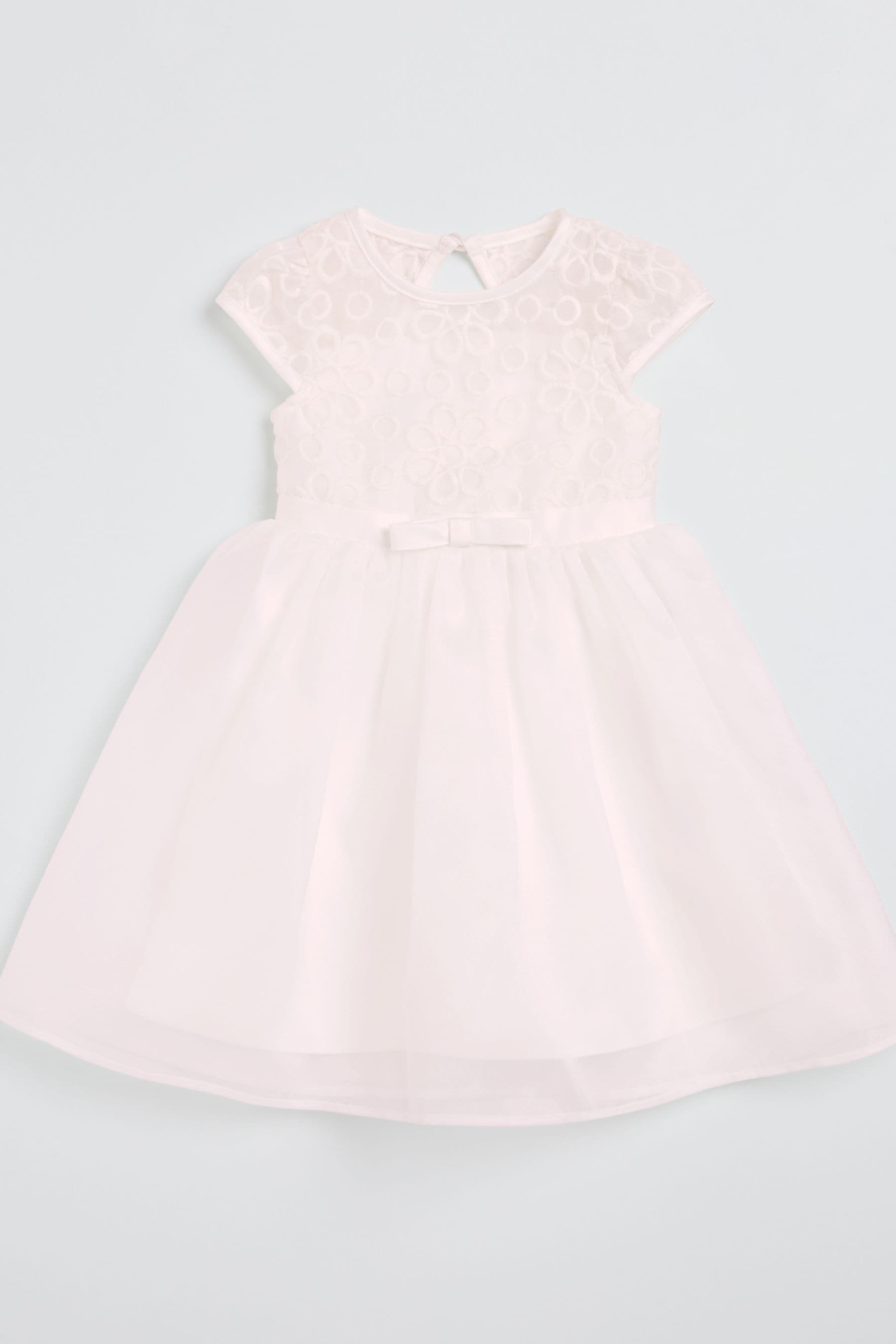 Ivory Organza Embroidery Occasion Dress (0mths-6yrs)