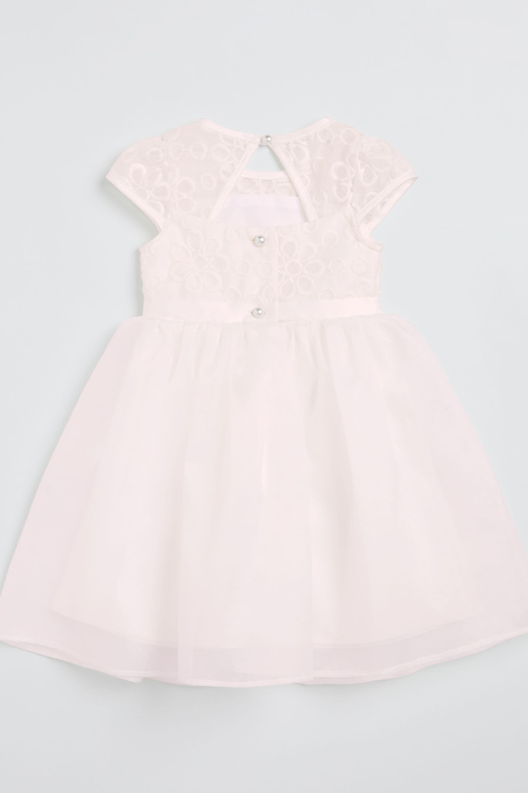 Ivory Organza Embroidery Occasion Dress (0mths-6yrs)