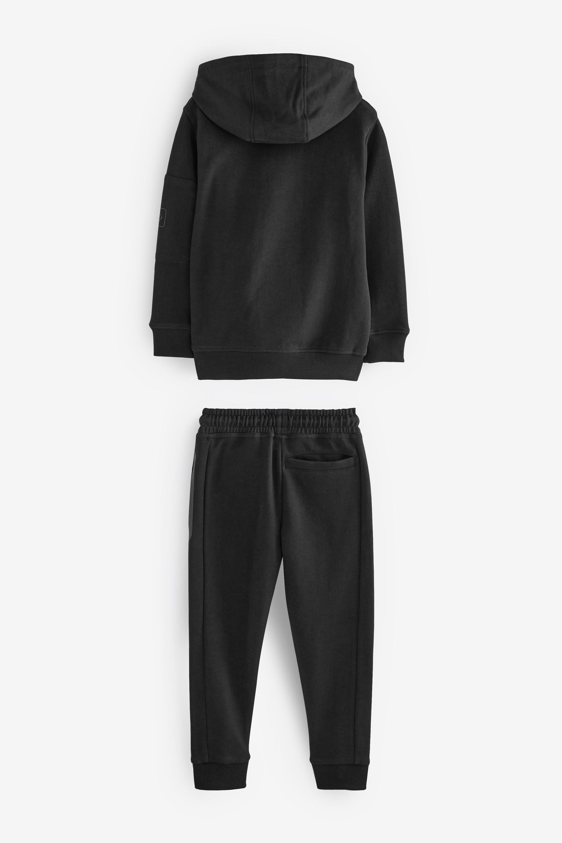 Black Sporty Hoodie and Joggers Set (3-16yrs)