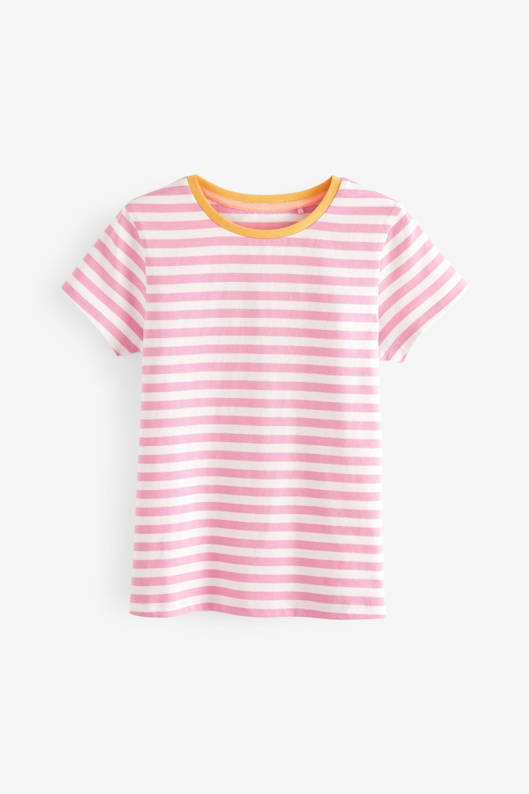 Multi Solid/Stripe 100% Cotton T-Shirts 7 Pack (3-16yrs)