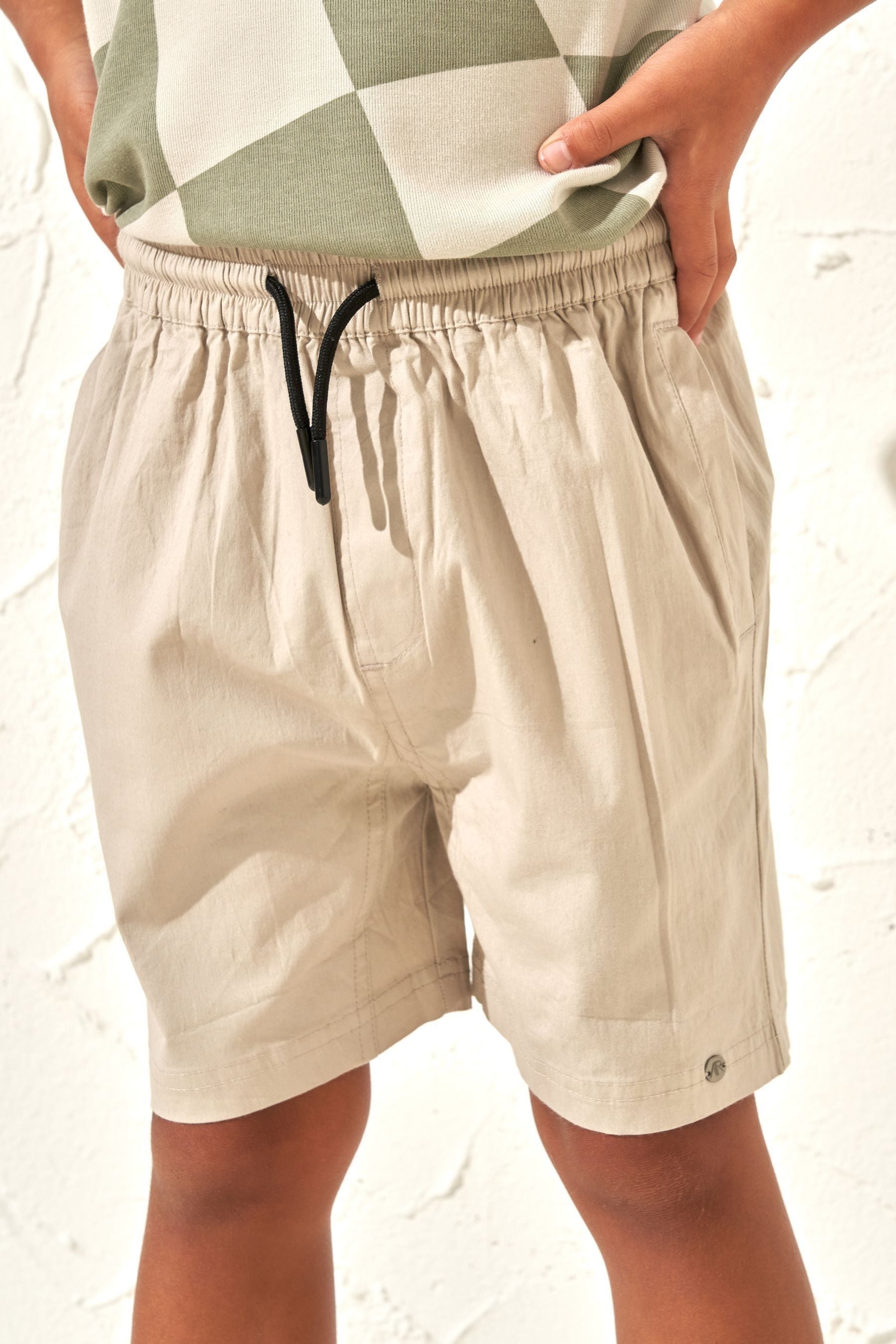 Natural Angel & Rocket Byron Smart Woven Shorts