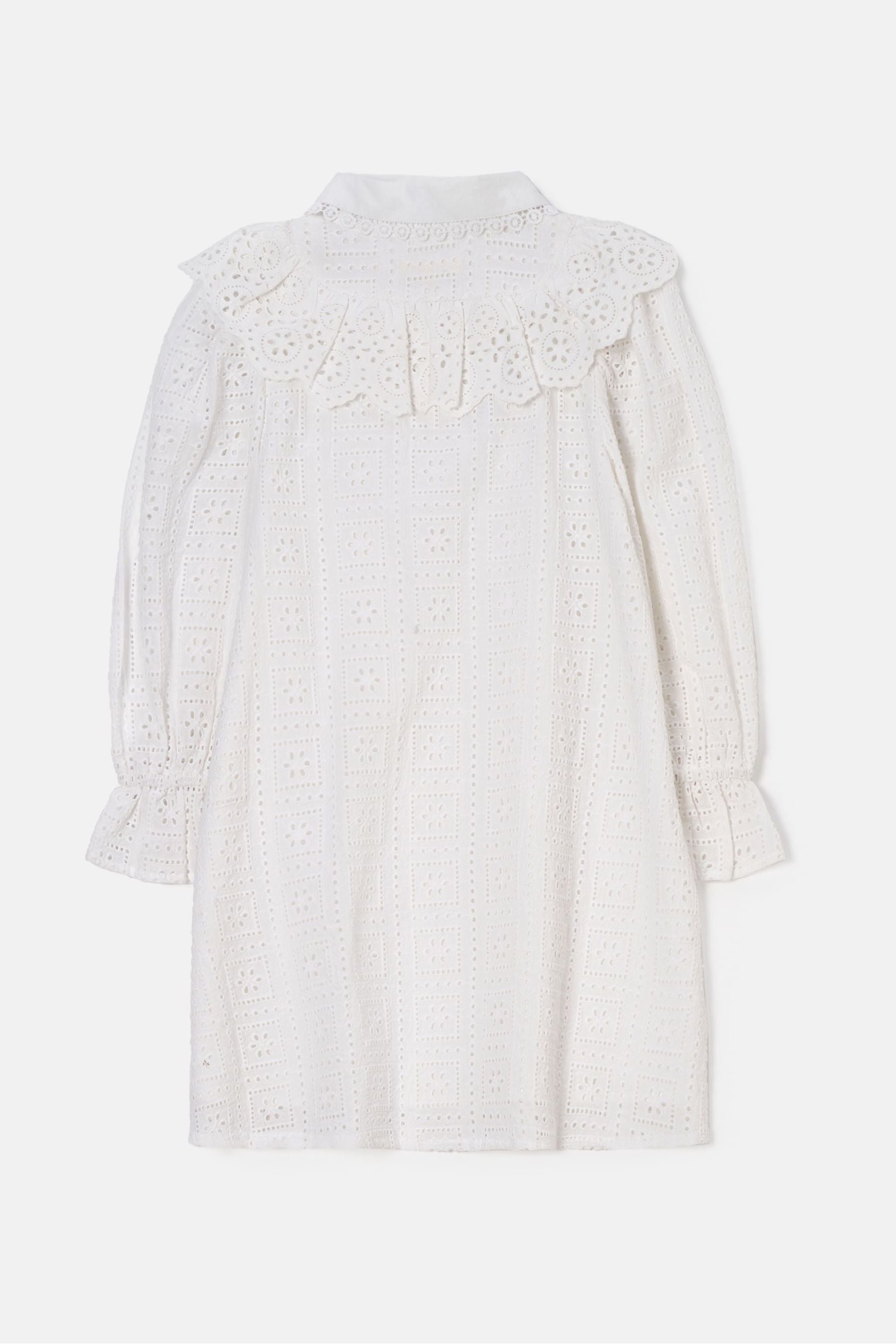 Angel & Rocket White Broderie Amelie Shirt Dress