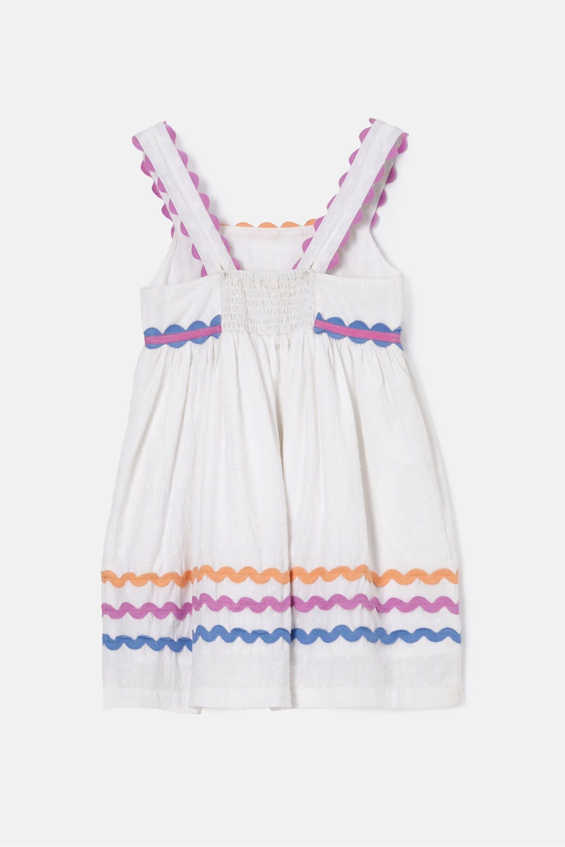 White Angel & Rocket Print Connie Rik Rak Sundress