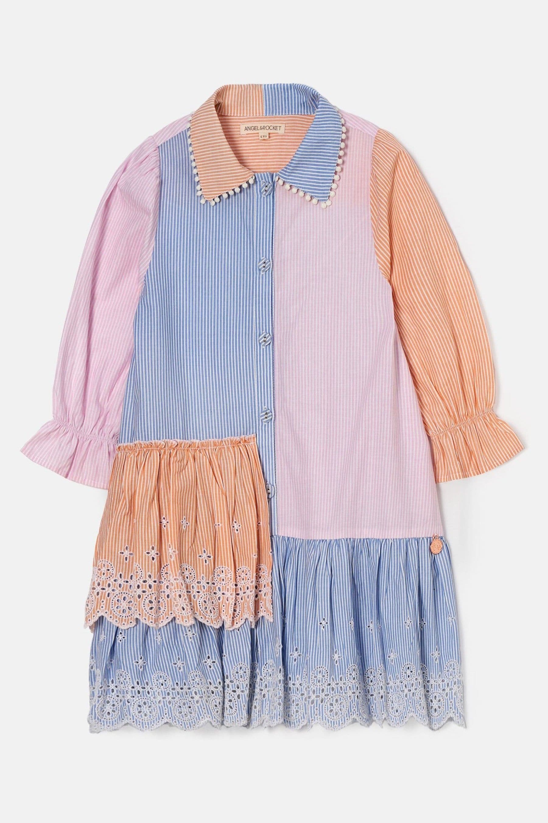 Blue Angel & Rocket Frankie Stripe Shirt Dress