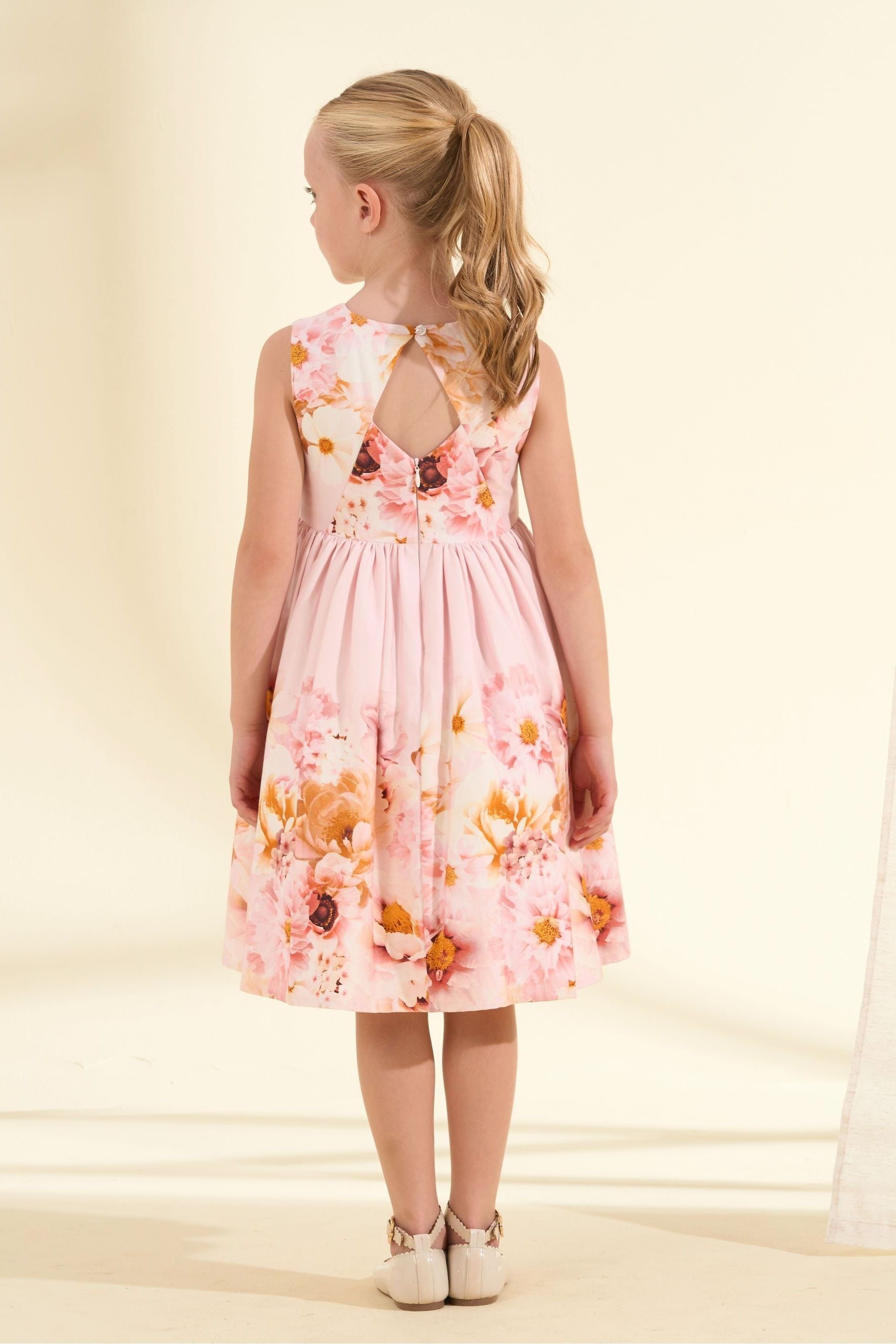 Angel & Rocket Pink Emilia Garden Floral Dress