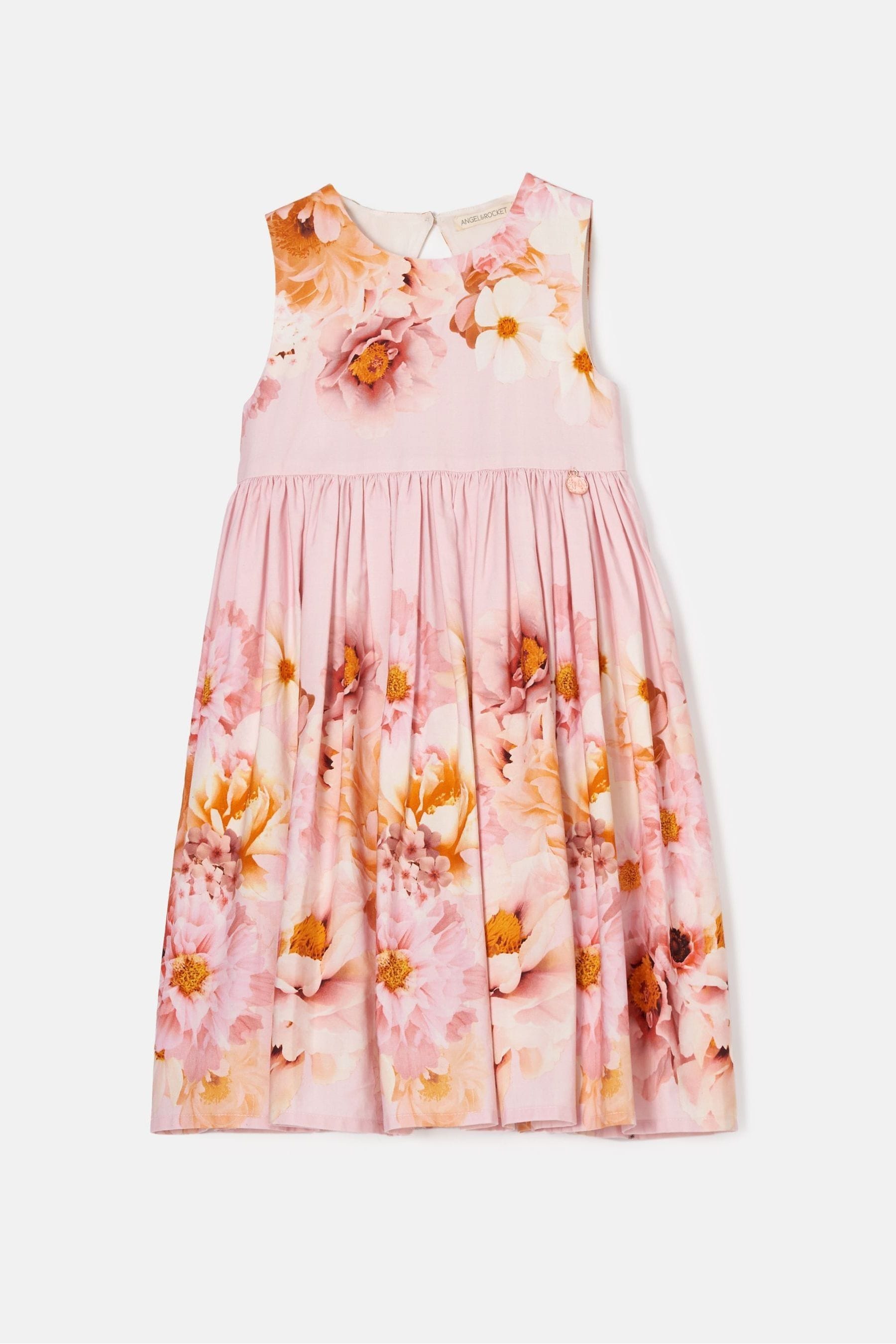 Angel & Rocket Pink Emilia Garden Floral Dress