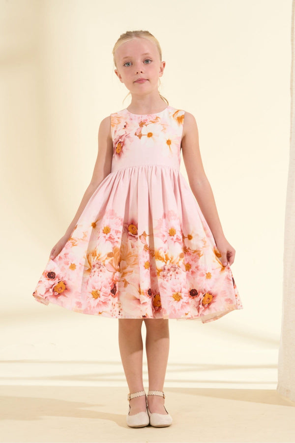 Angel & Rocket Pink Emilia Garden Floral Dress