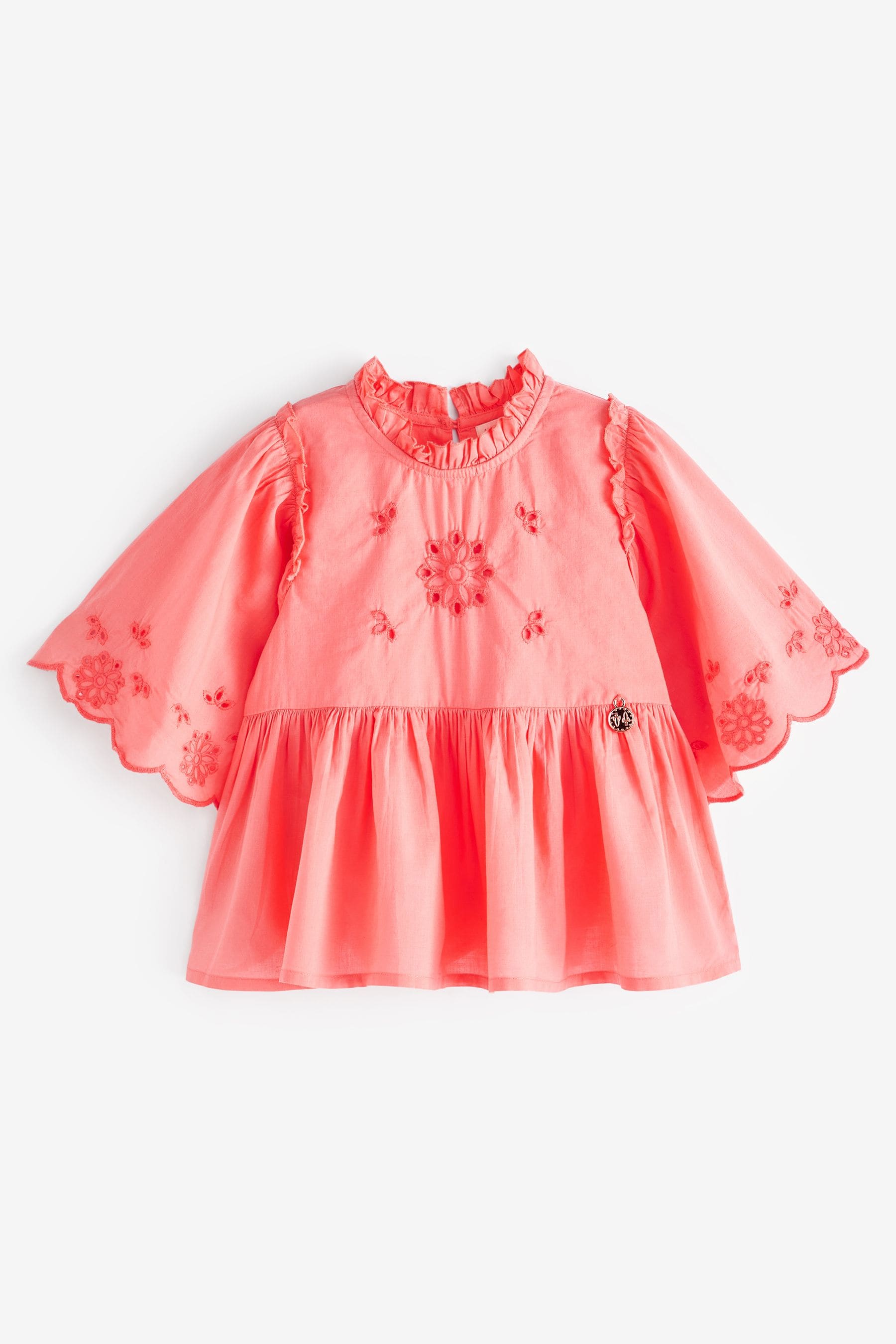 Angel & Rocket Orange Flo Broderie Swing Top