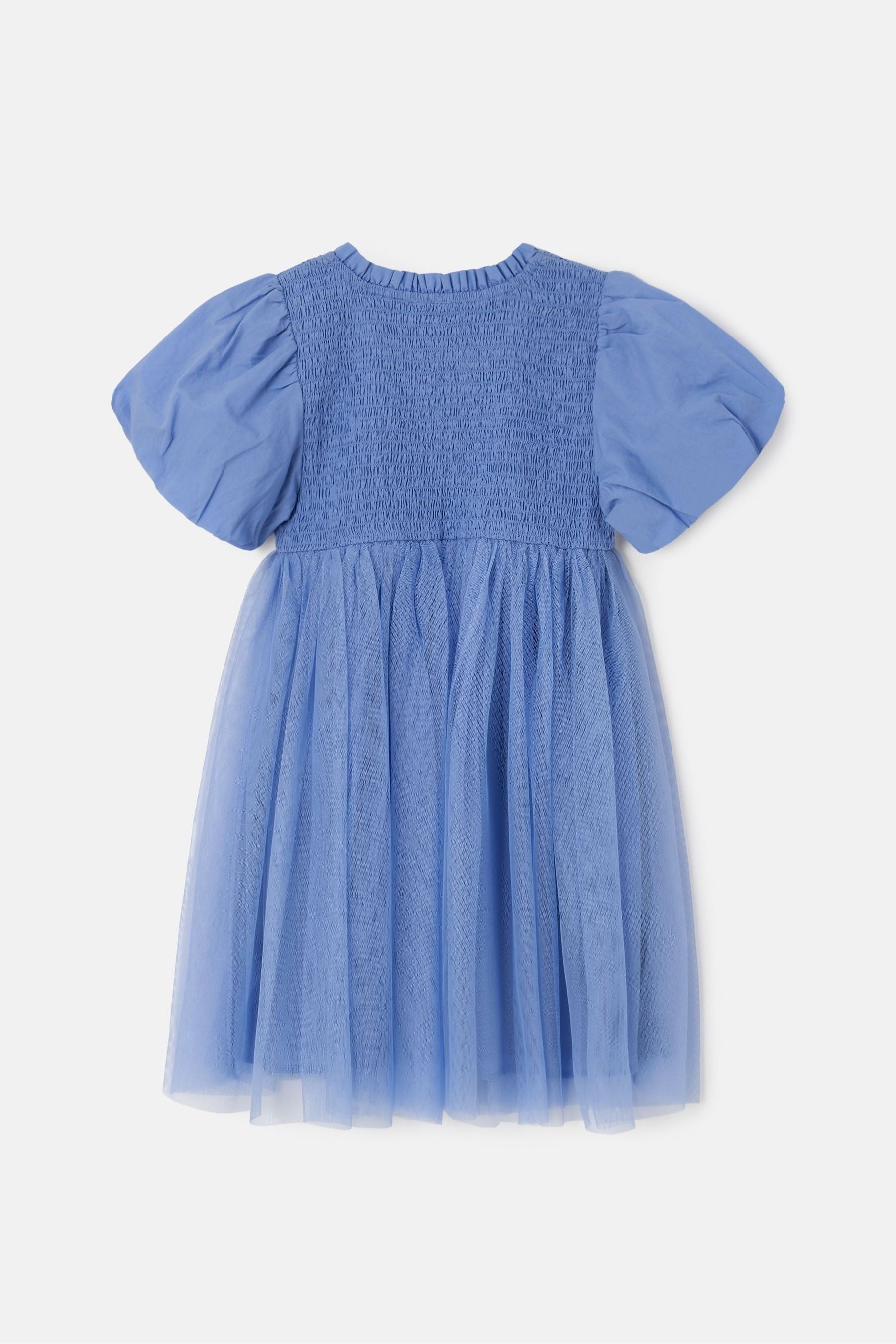 Angel & Rocket Blue Lyra Shirred Tutu Dress