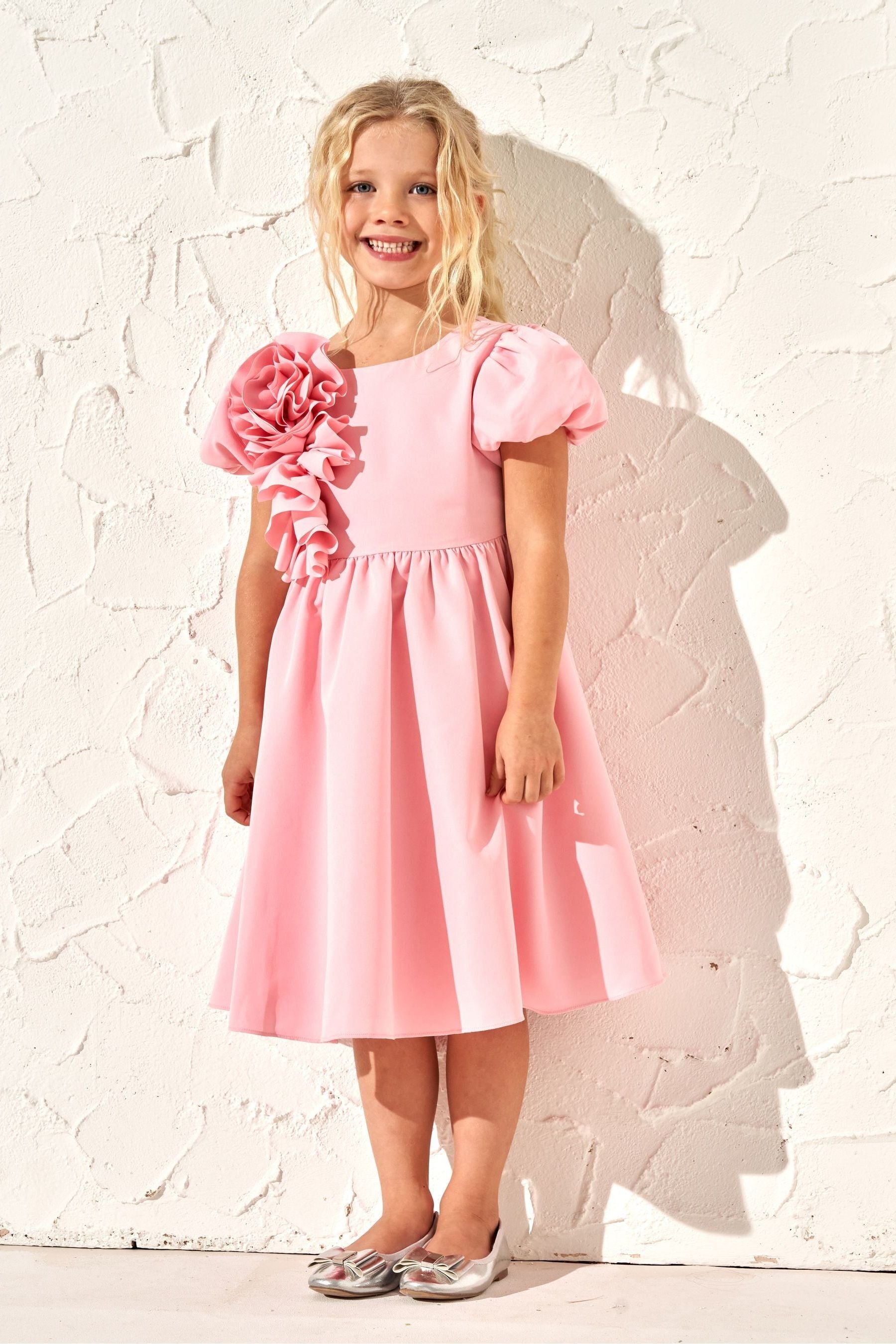 Pink Angel & Rocket Cascade Corsage Dress