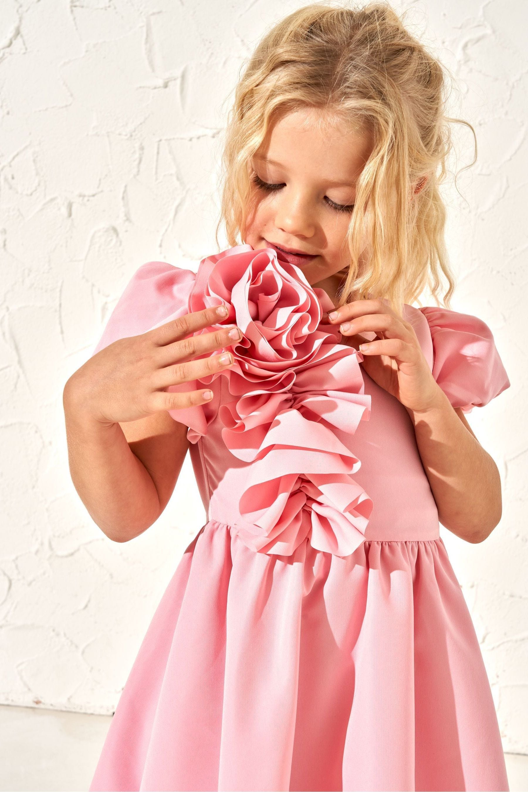 Pink Angel & Rocket Cascade Corsage Dress