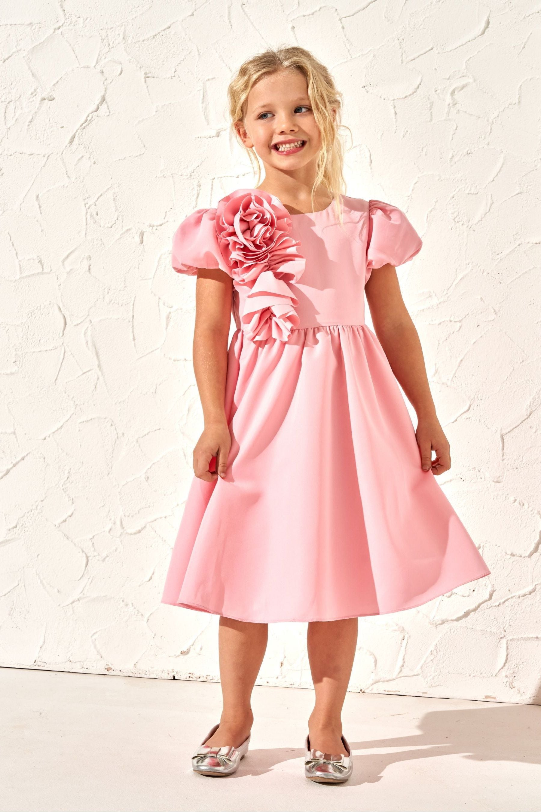 Pink Angel & Rocket Cascade Corsage Dress