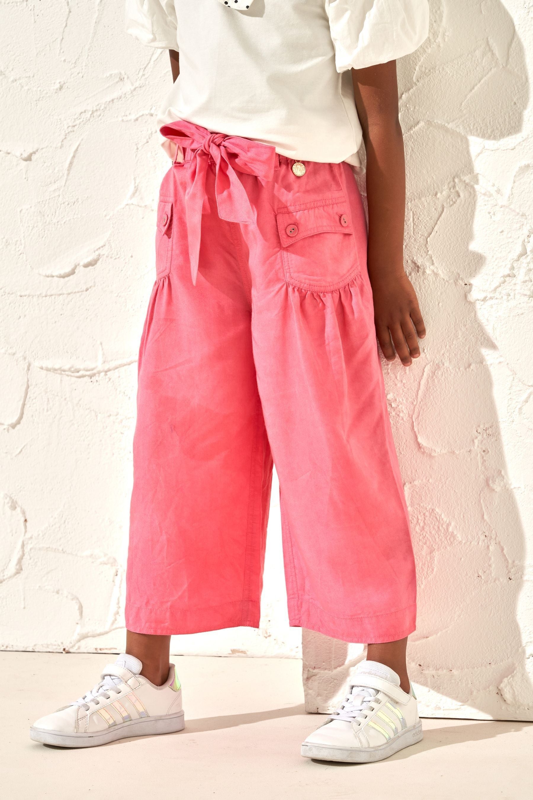 Pink Angel & Rocket Poppy Wide Leg Trousers