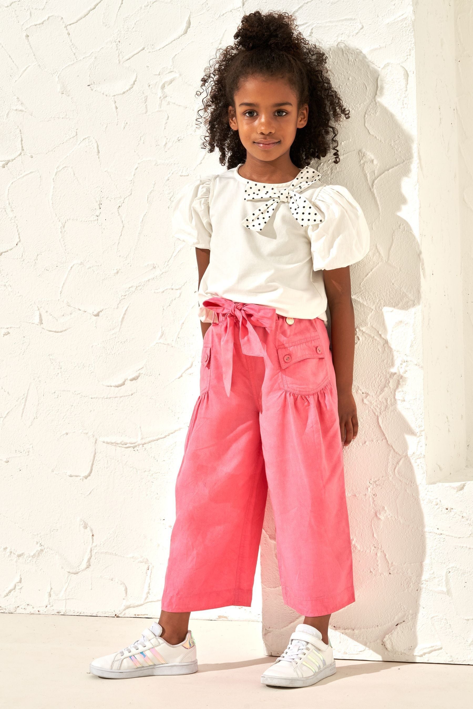 Pink Angel & Rocket Poppy Wide Leg Trousers