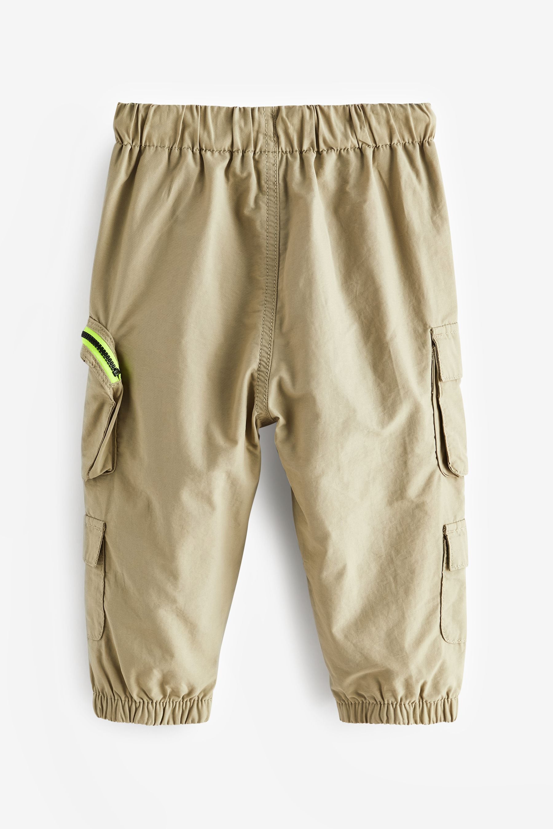 Stone Natural Multi Pocket Cargo Trousers (3mths-7yrs)