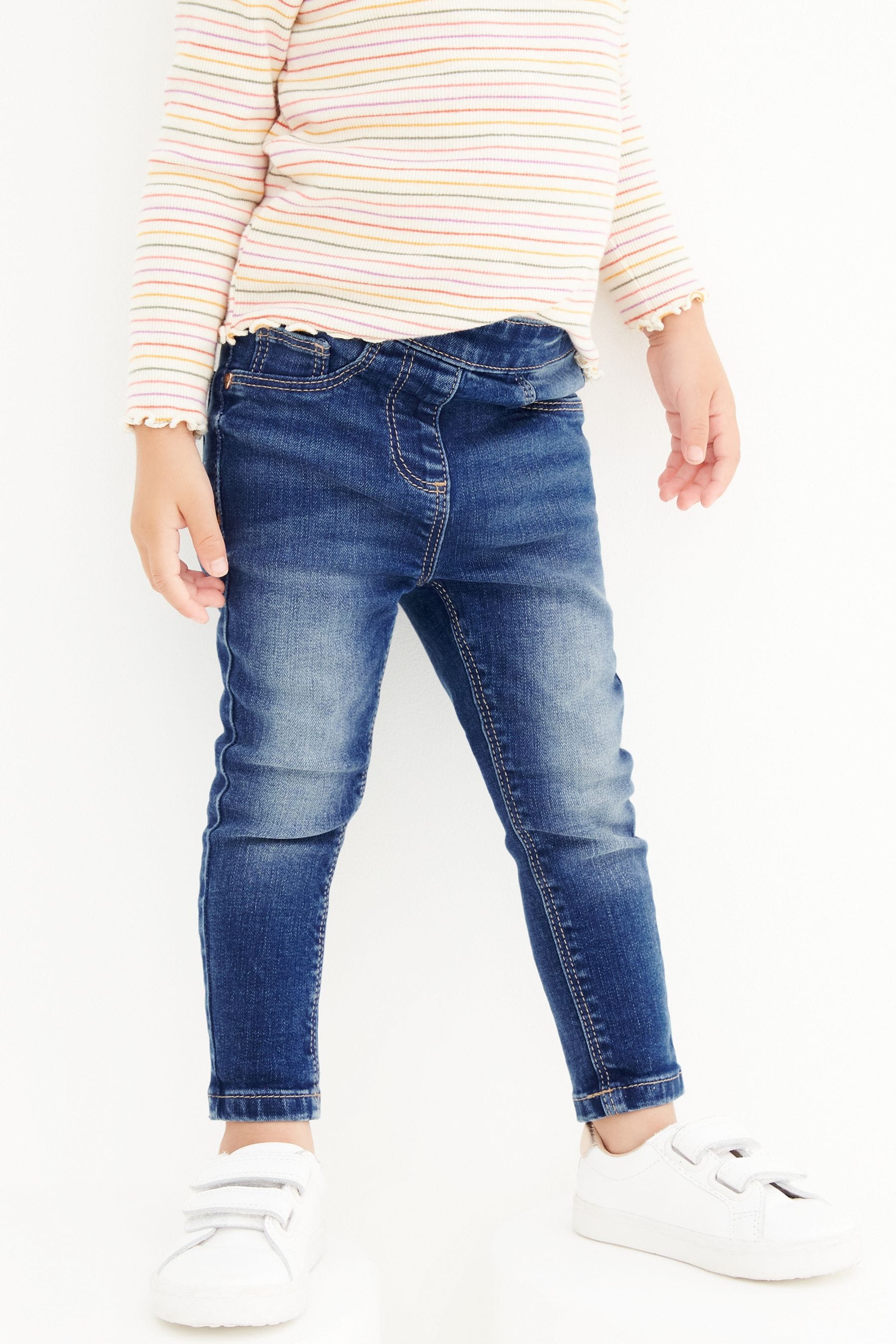 Mid Blue Denim 1 Pack Elasticated Waist Jeggings (3mths-7yrs)