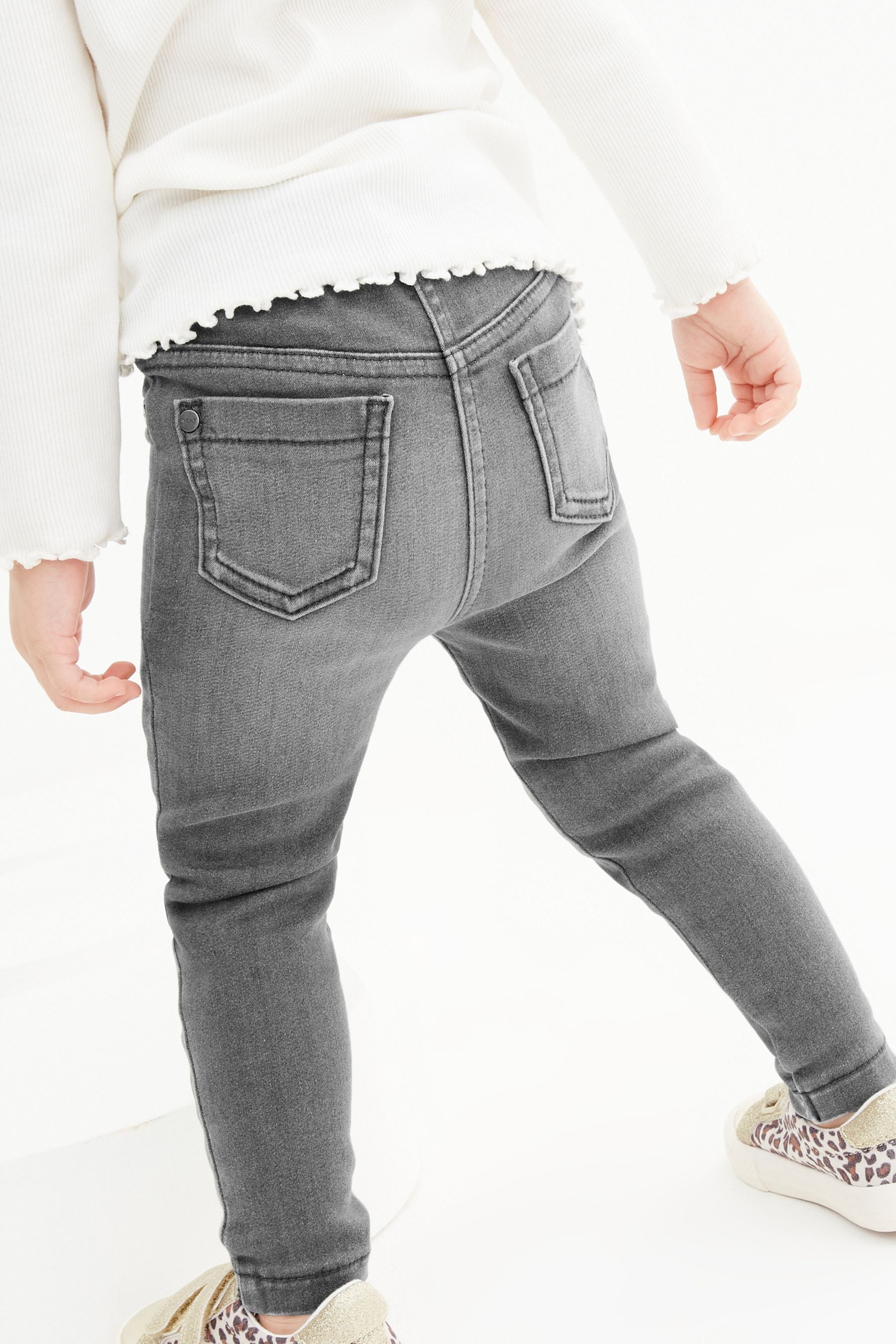 Grey Denim 1 Pack Elasticated Waist Jeggings (3mths-7yrs)