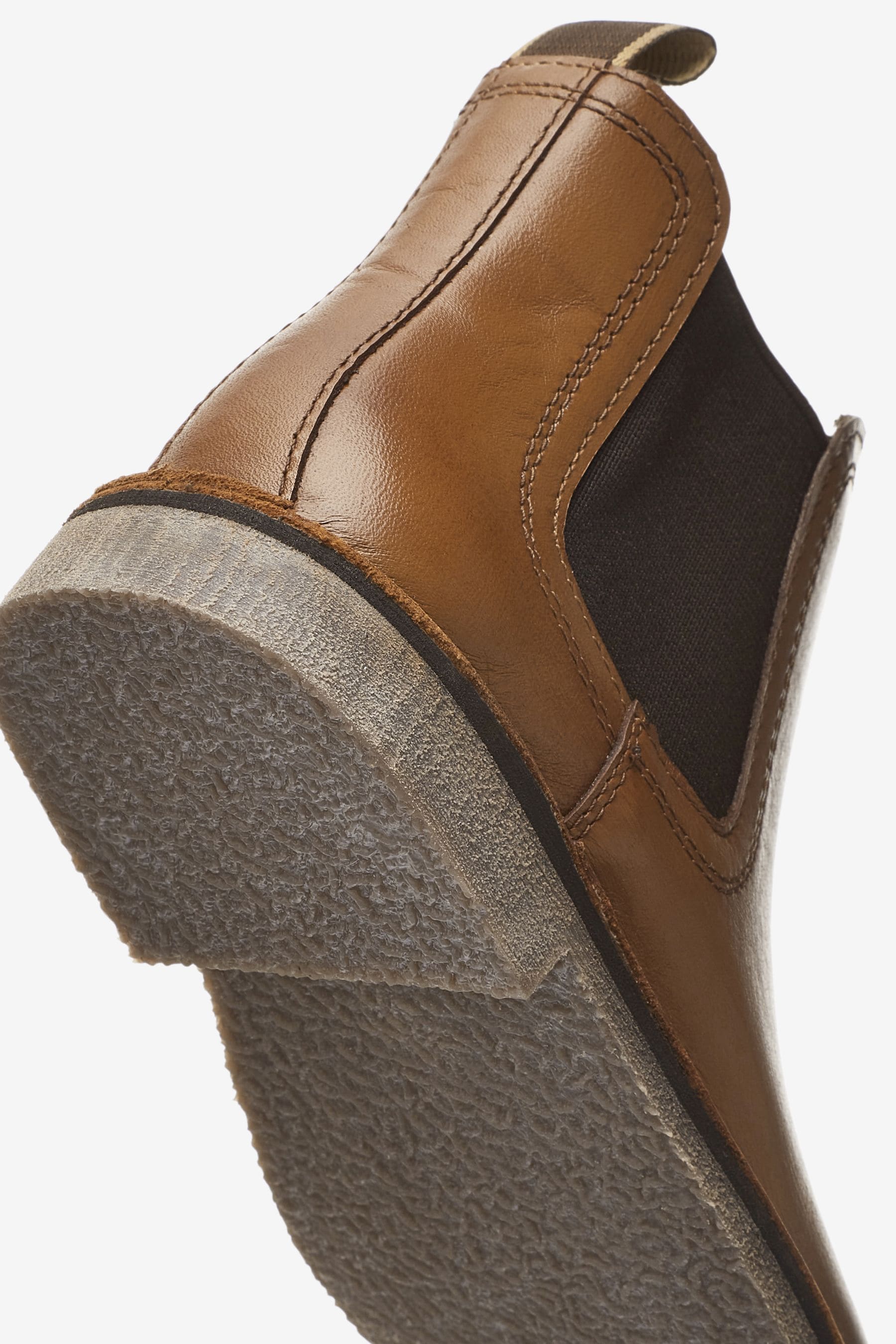 Tan Brown Wide Fit (G) Leather Chelsea Boots