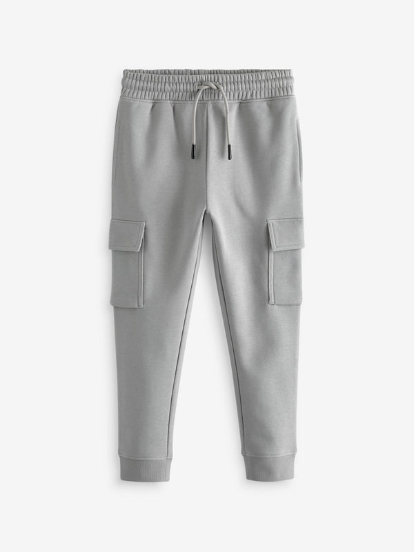 Grey Cargo Cotton-Rich Joggers (3-16yrs)