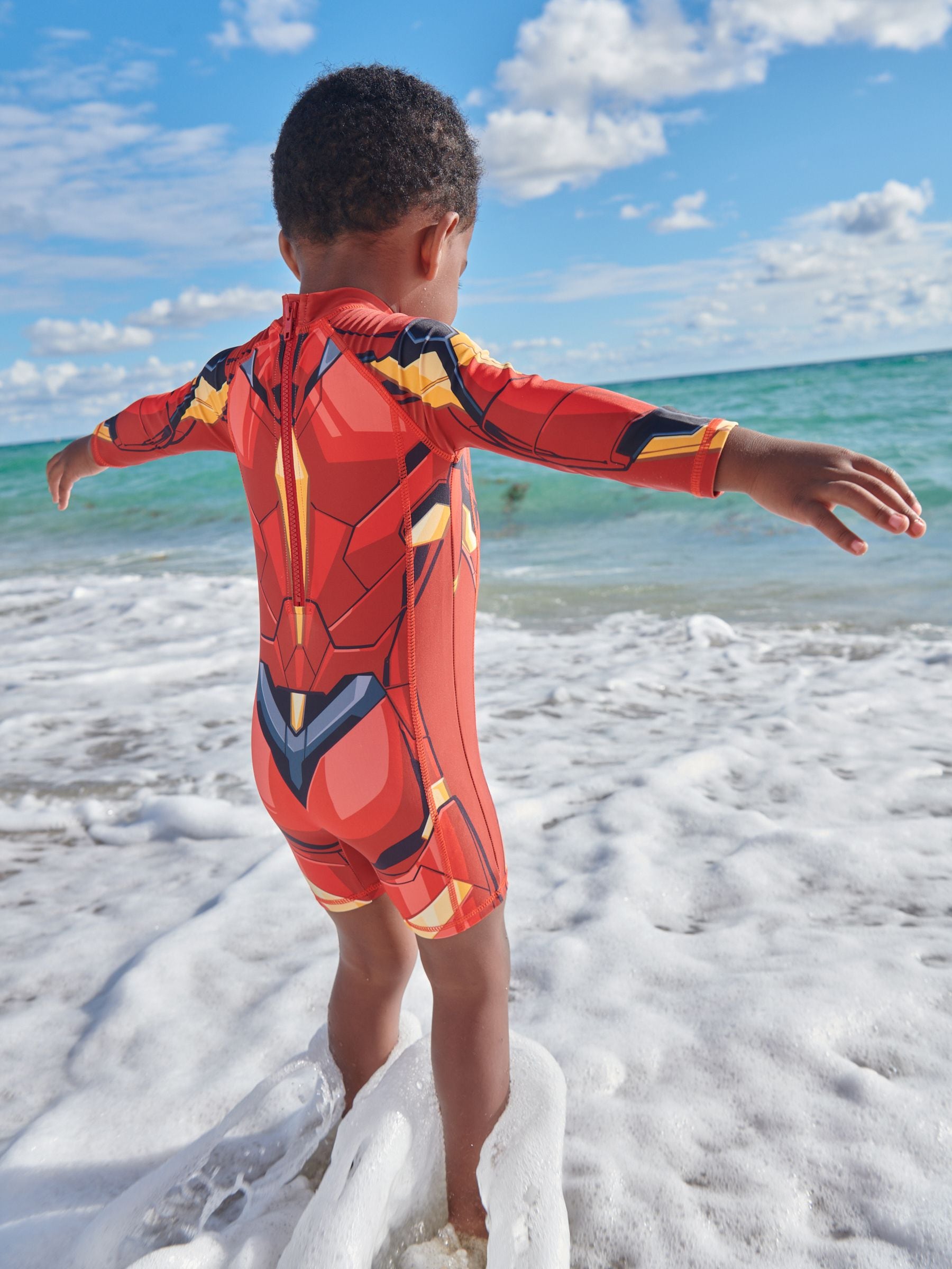 Iron Man Red Sunsafe Swimsuit (3mths-7yrs)