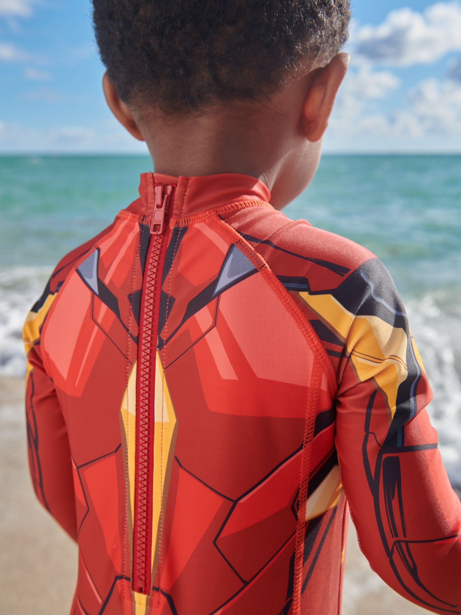 Iron Man Red Sunsafe Swimsuit (3mths-7yrs)