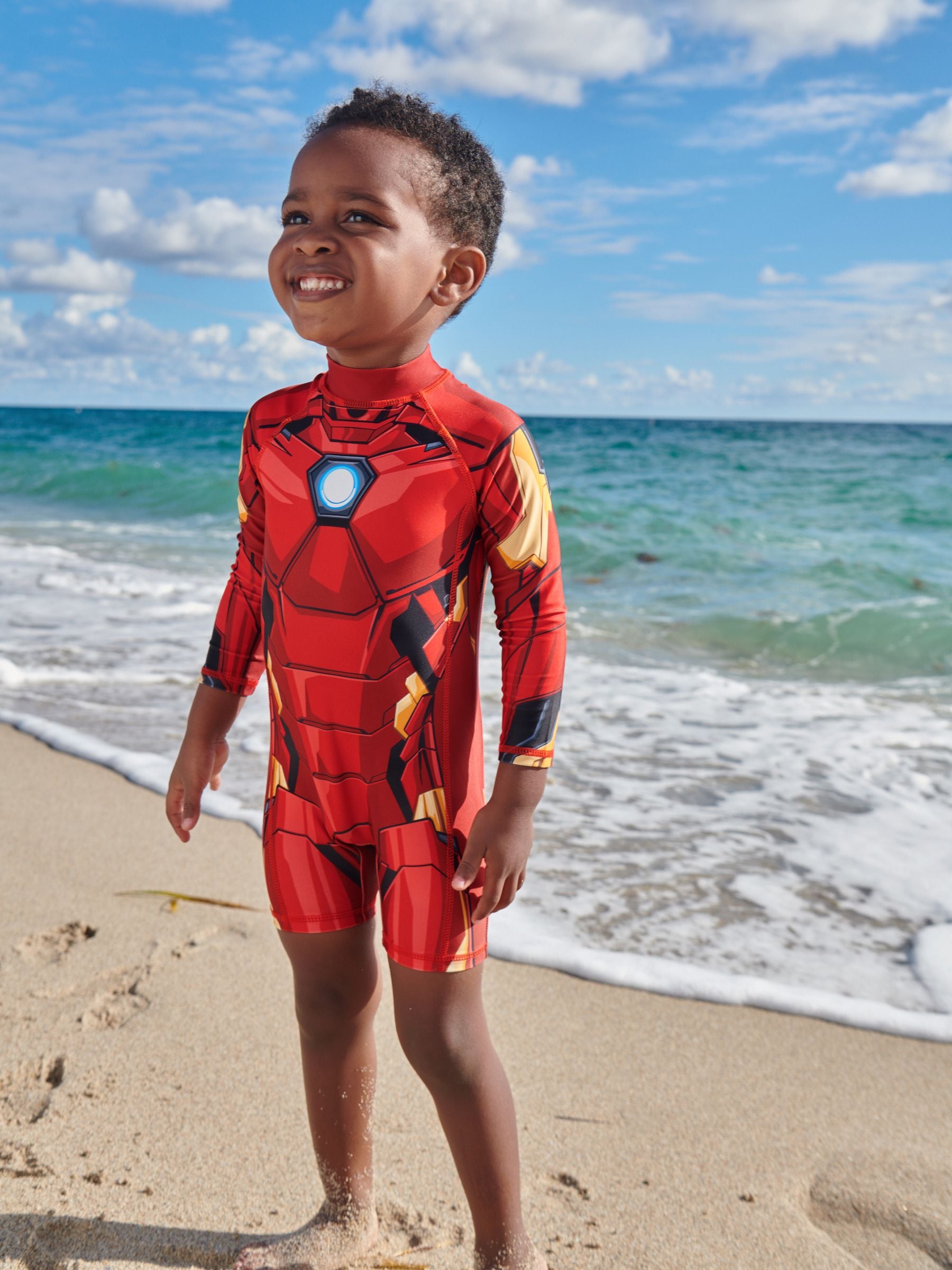 Iron Man Red Sunsafe Swimsuit (3mths-7yrs)