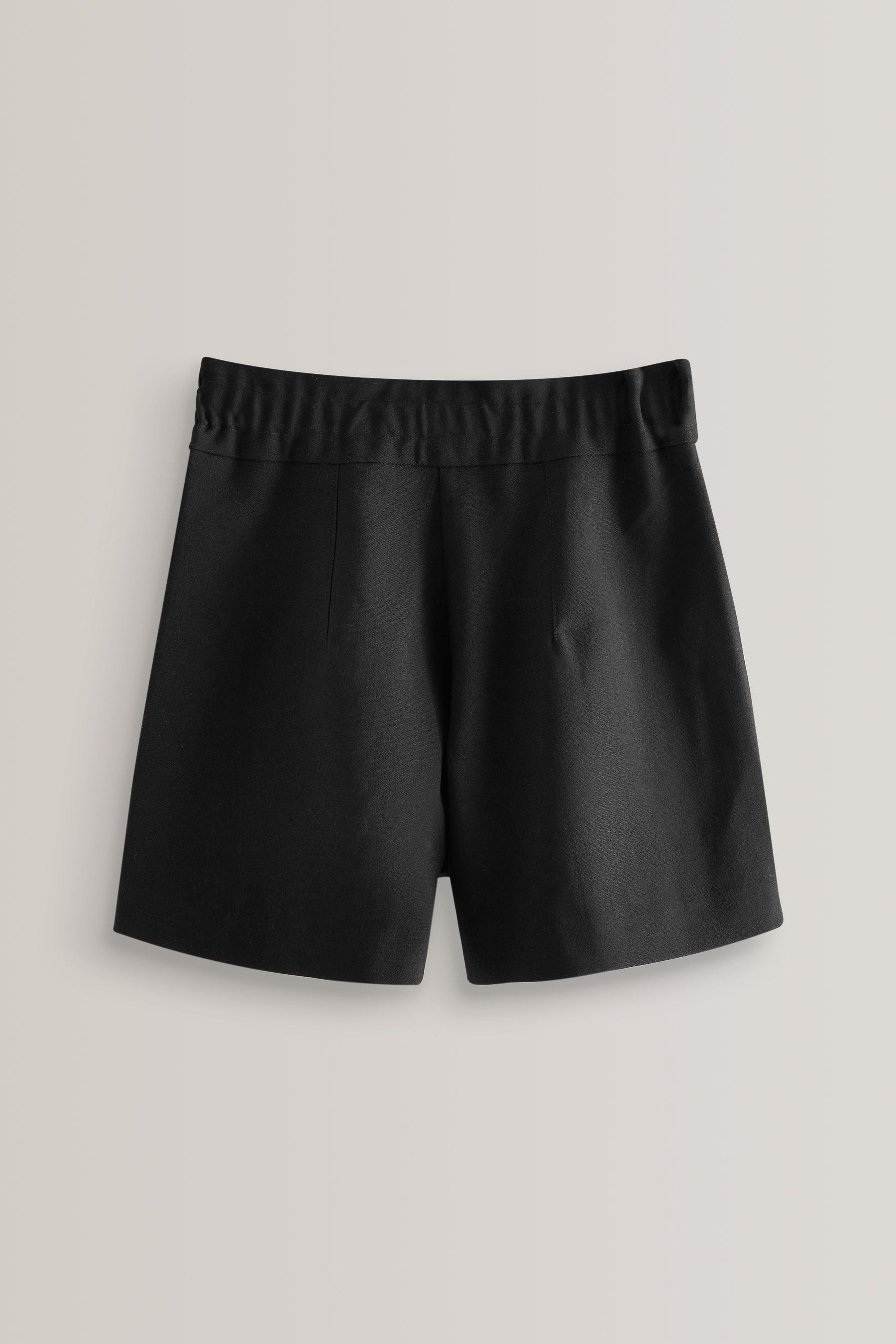 Black High Waisted School Shorts (3-16yrs)