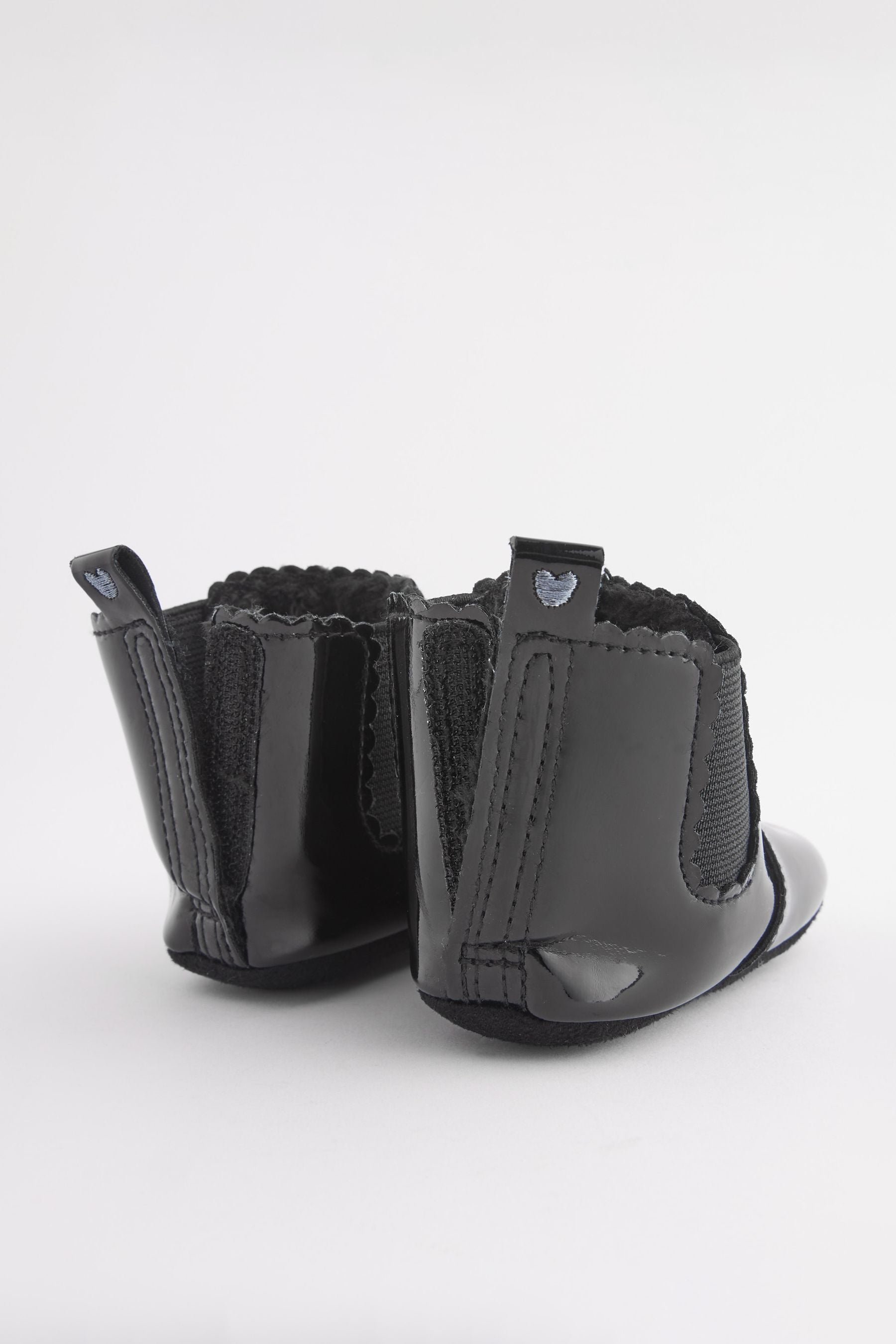 Black Patent Chelsea Baby Boots (0-24mths)