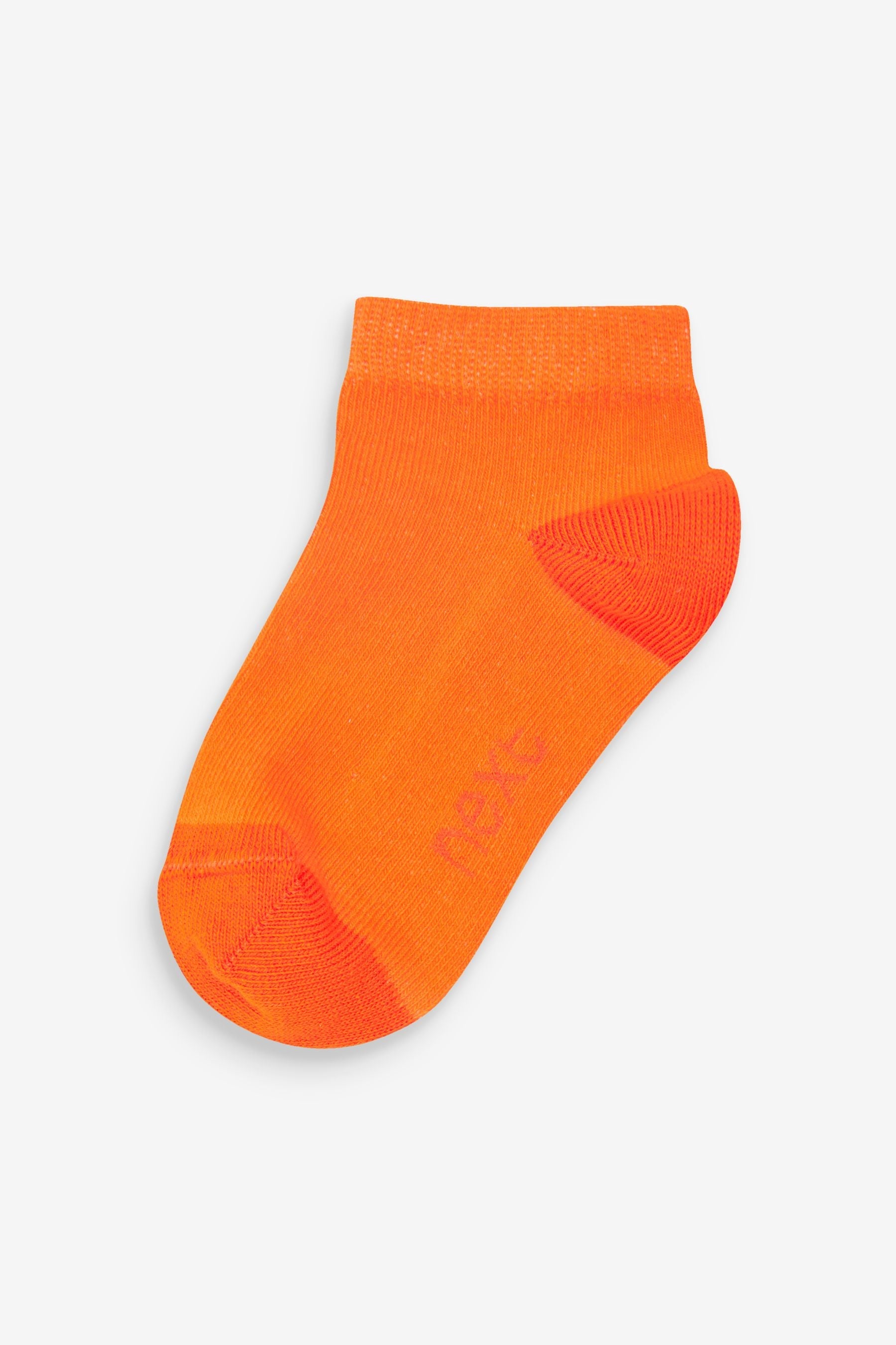 Green Orange/Pink 7 Pack Cotton Rich Trainer Socks-<span style="color: #ff2a00;">Fawry</span>