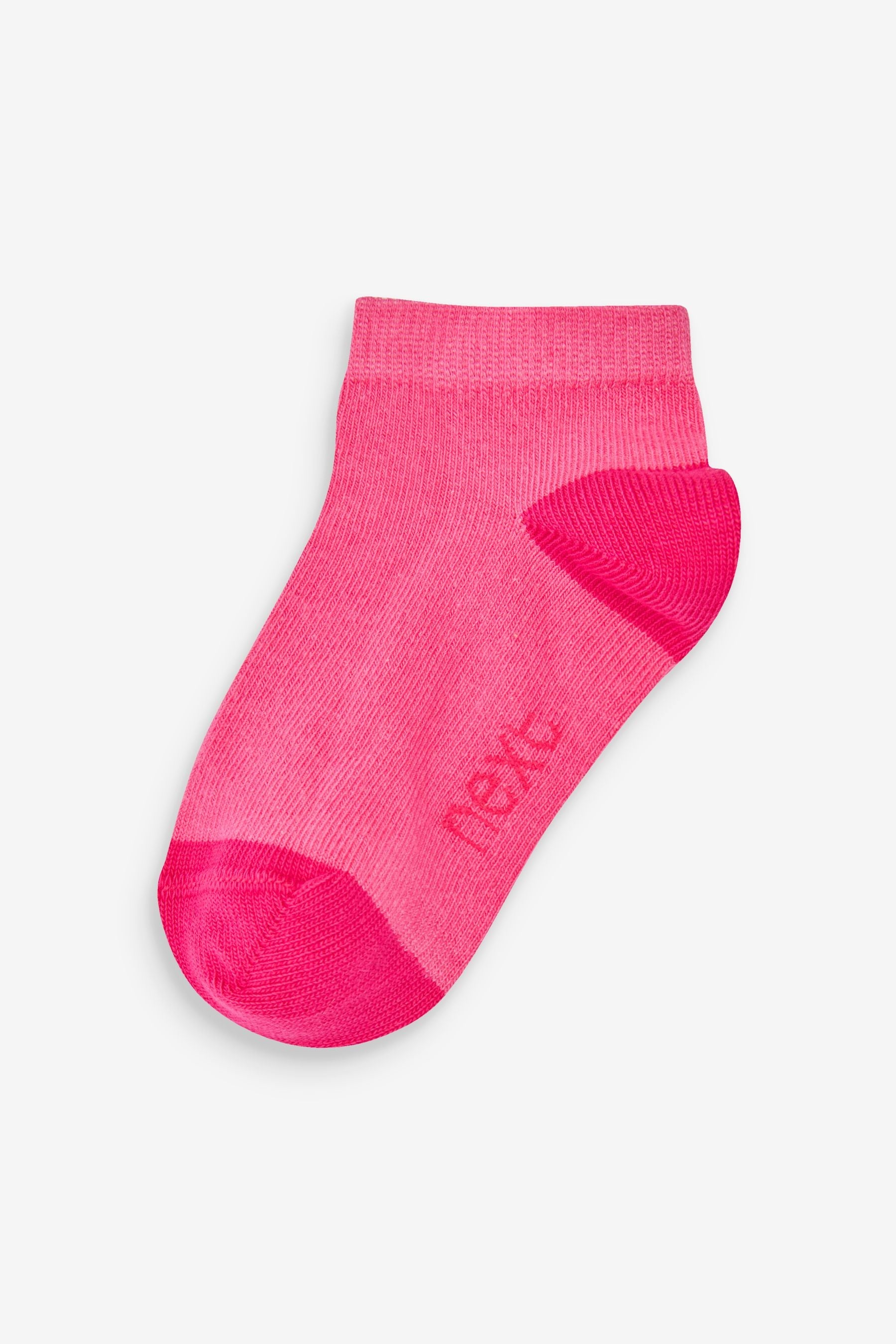 Green Orange/Pink 7 Pack Cotton Rich Trainer Socks-<span style="color: #ff2a00;">Fawry</span>