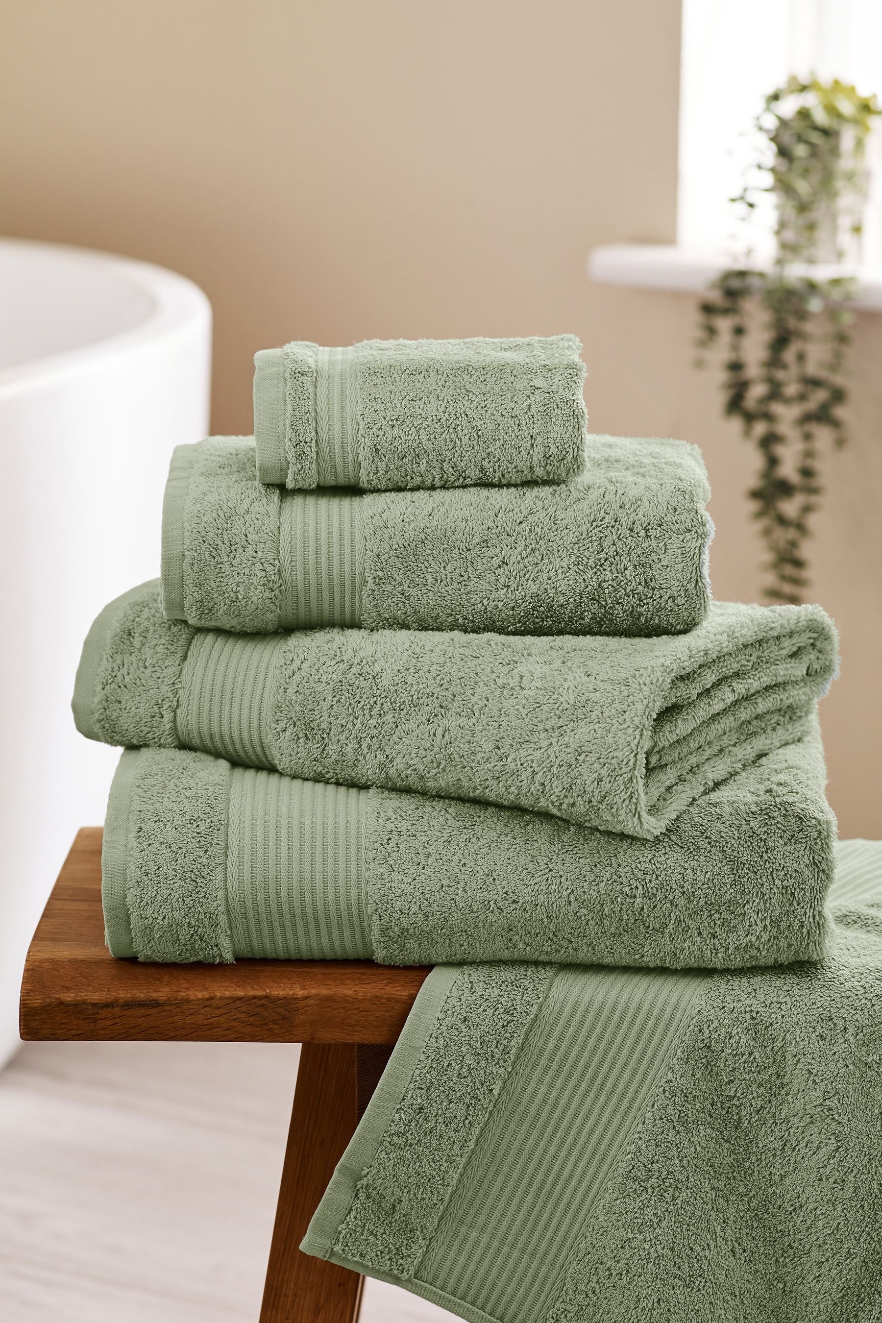 Green Sage Mid Towel