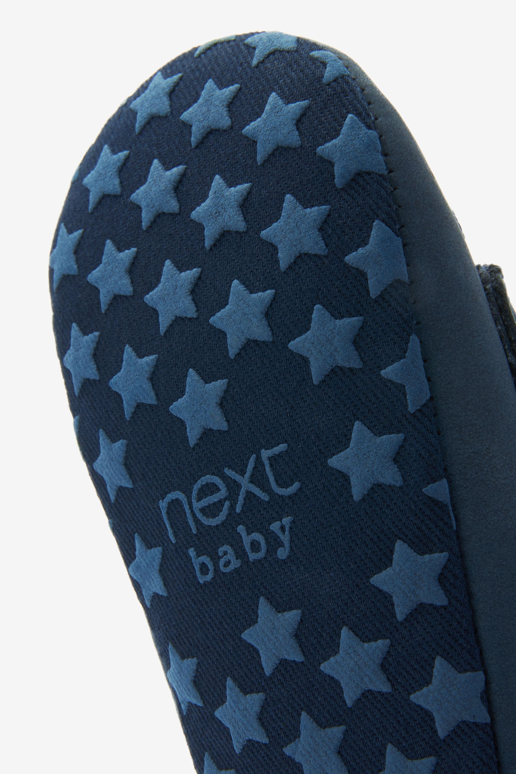 Navy Blue Moccasin Baby Shoes (0-24mths)