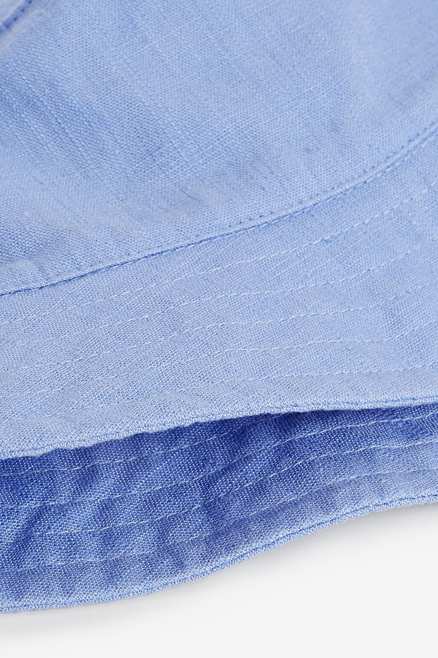 Blue Linen Rich Bucket Hat (3mths-16yrs)