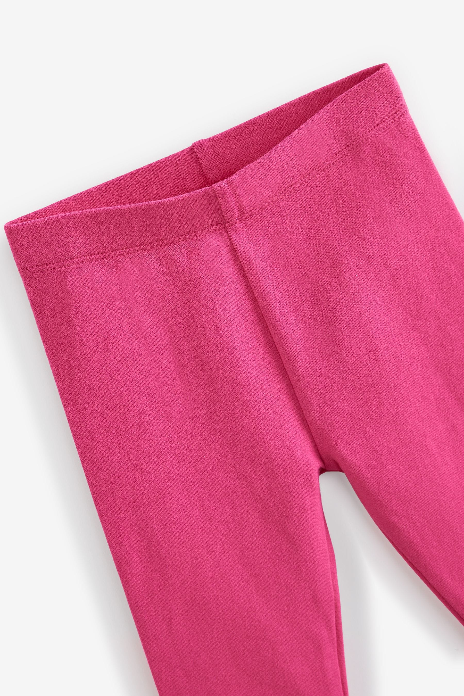 Bright Pink Plain Leggings (3mths-7yrs)